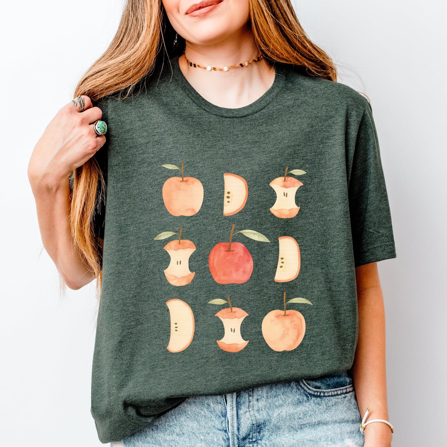 Watercolor Apple Chart - Short Sleeve Tee