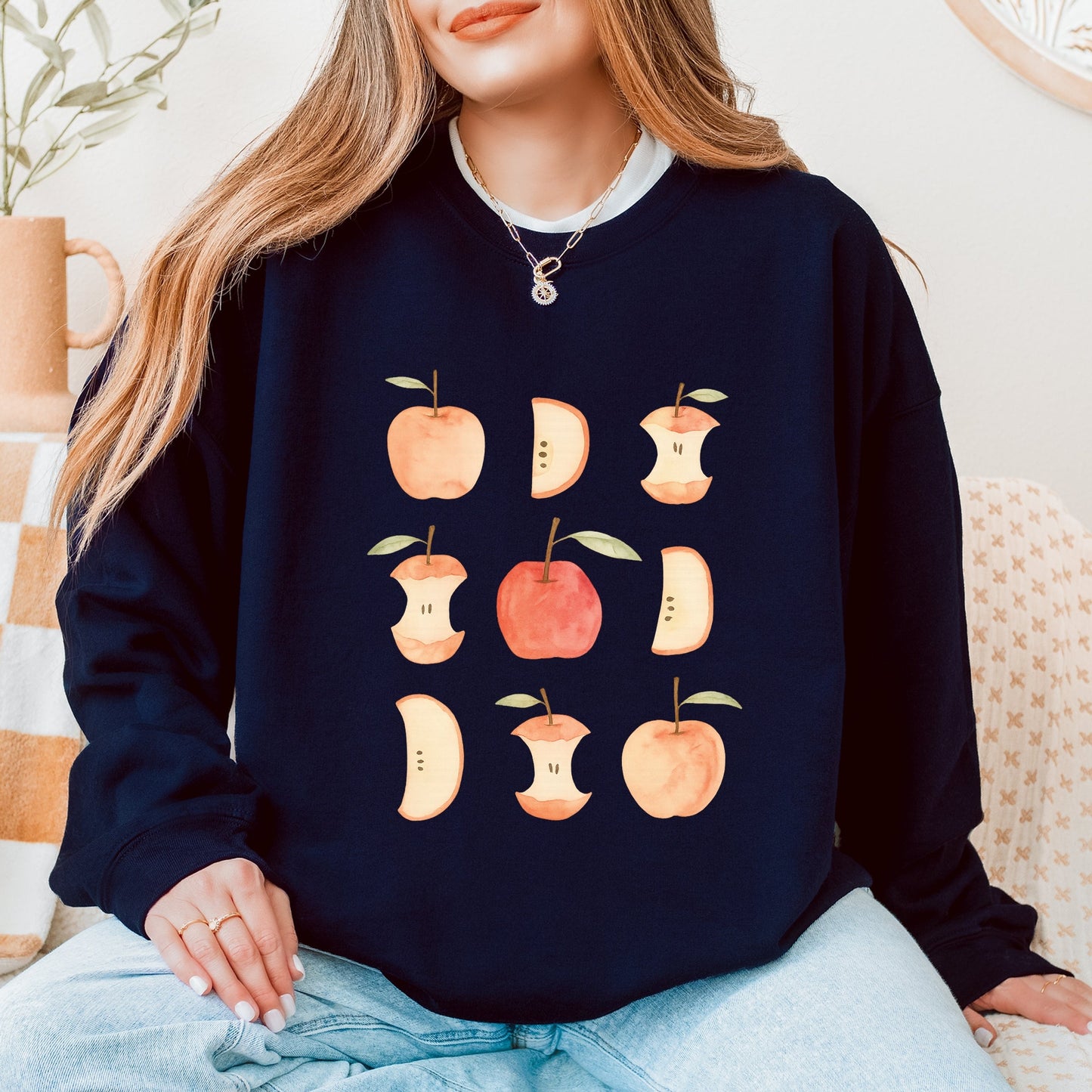Watercolor Apple Chart - Sweatshirt