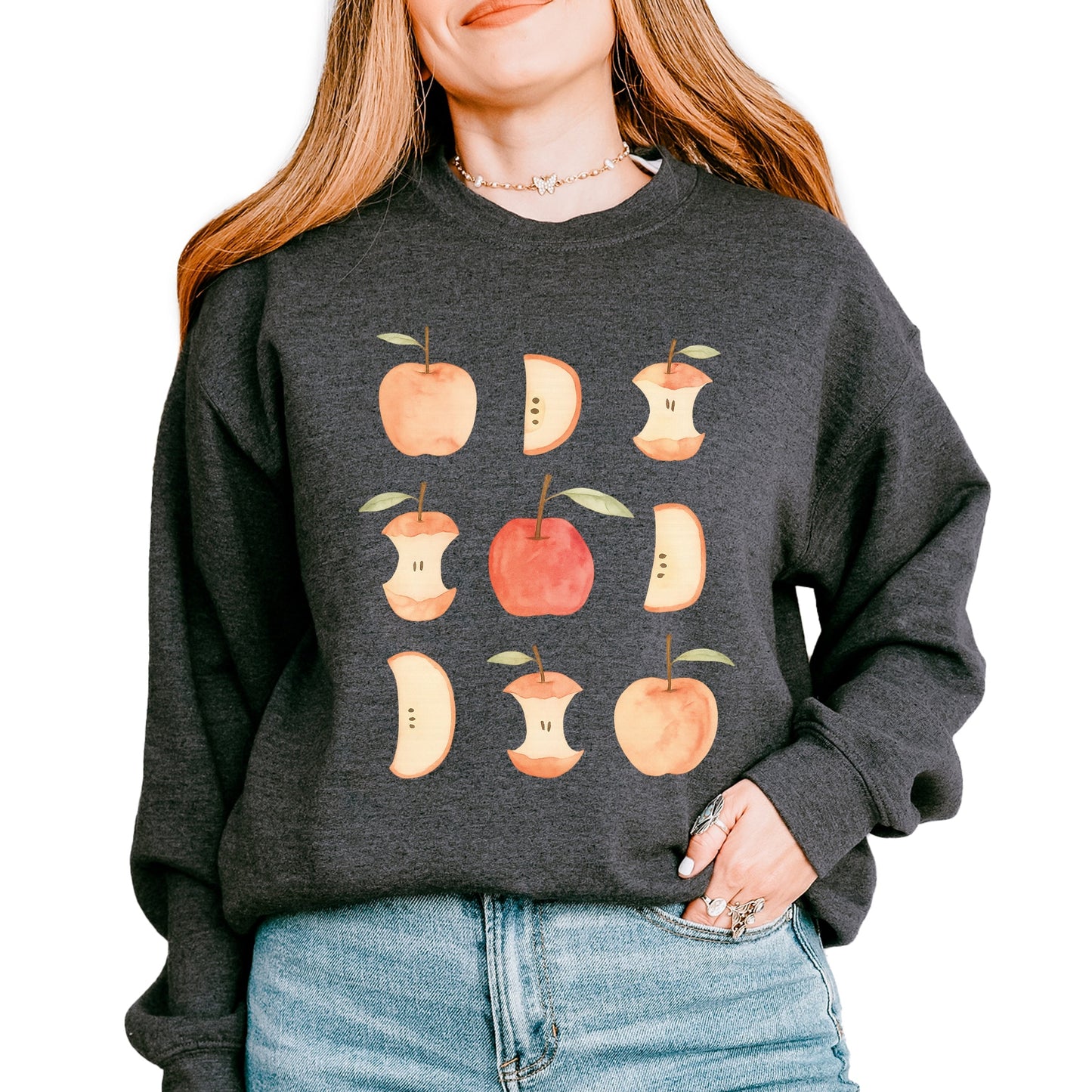 Watercolor Apple Chart - Sweatshirt