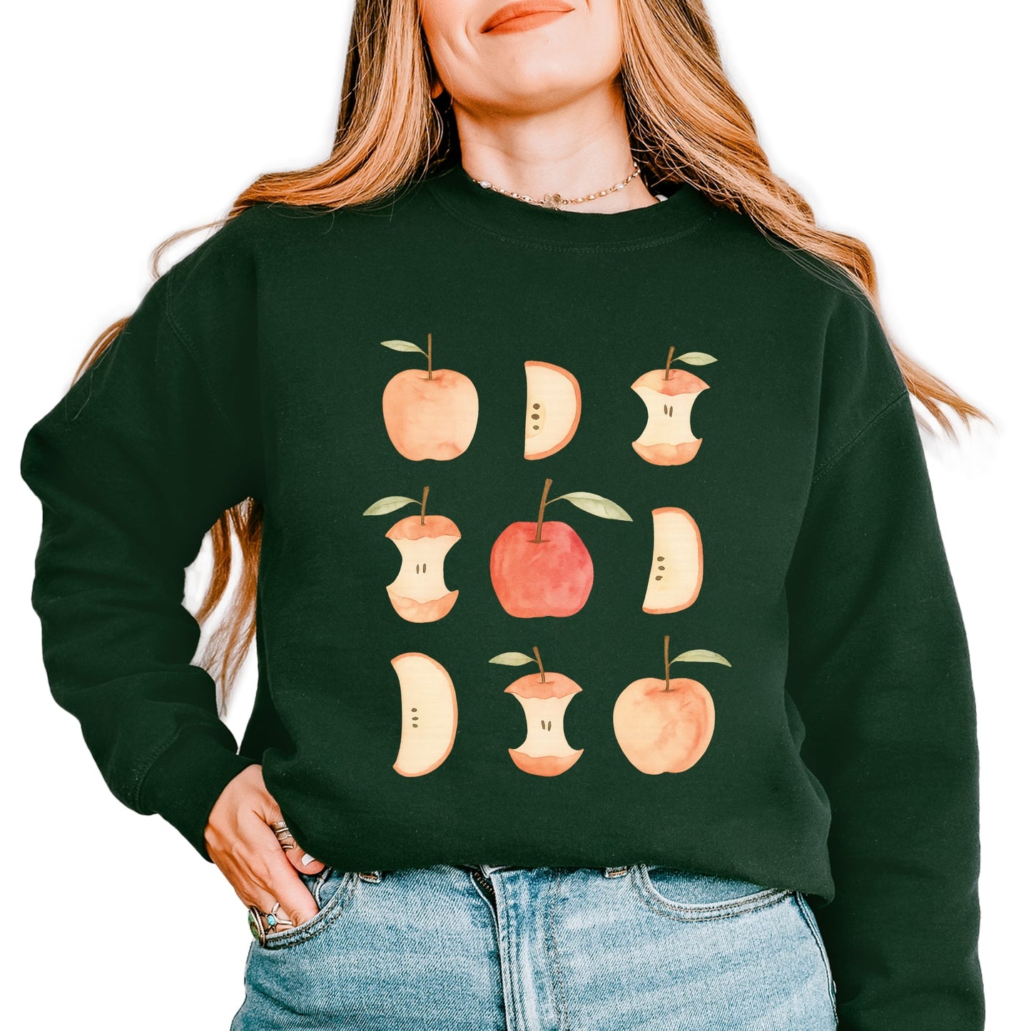 Watercolor Apple Chart - Sweatshirt