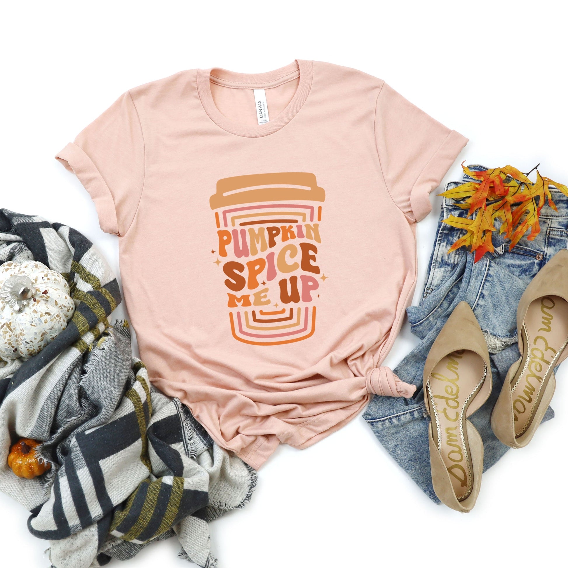 Pumpkin Spice Me Up Cup - Women's Short Sleeve Graphic T-Shirt