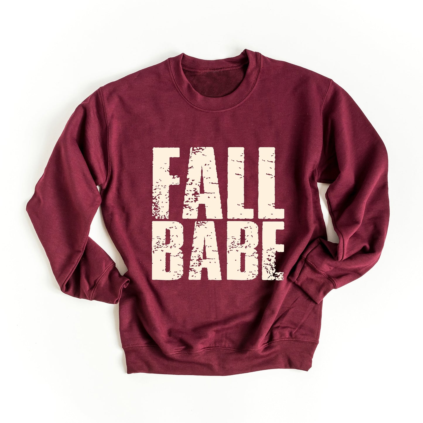 Fall Babe Distressed -  Women's Graphic Sweatshirt