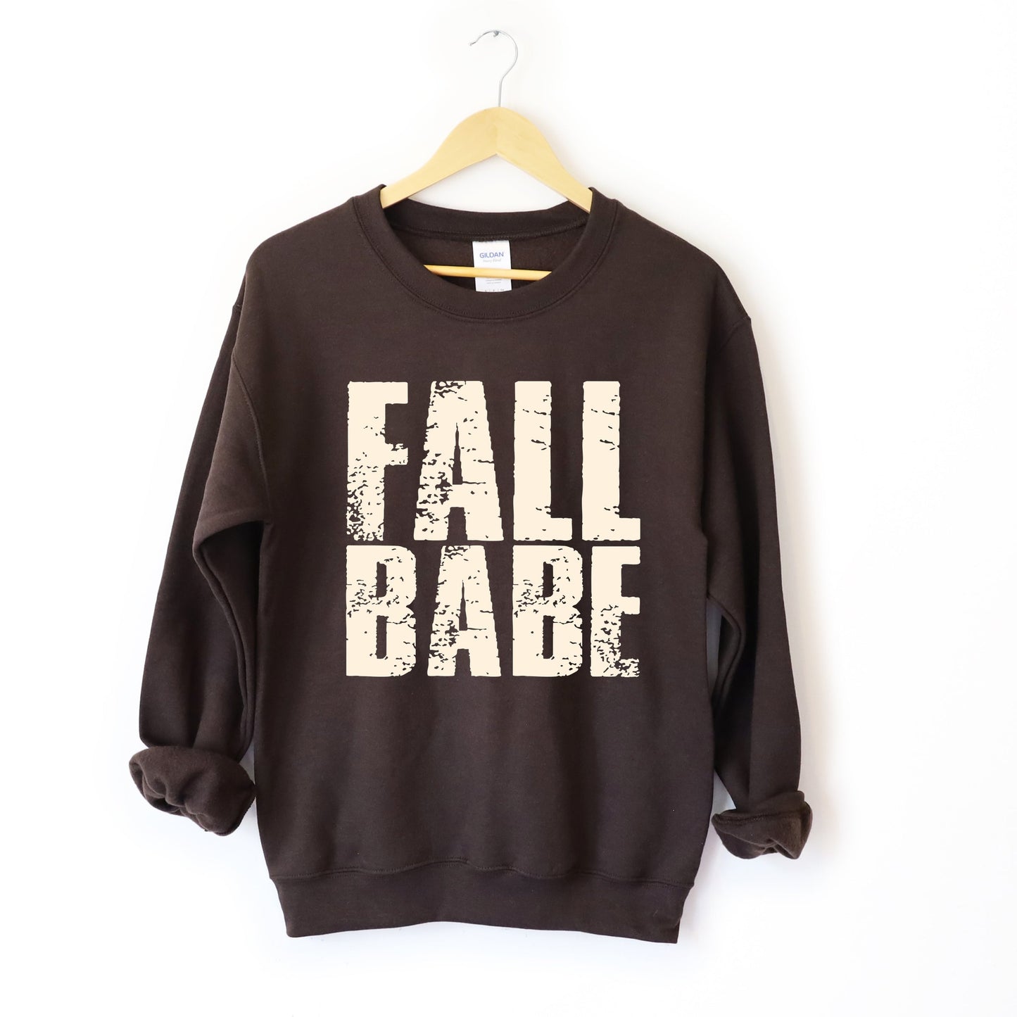 Fall Babe Distressed -  Women's Graphic Sweatshirt