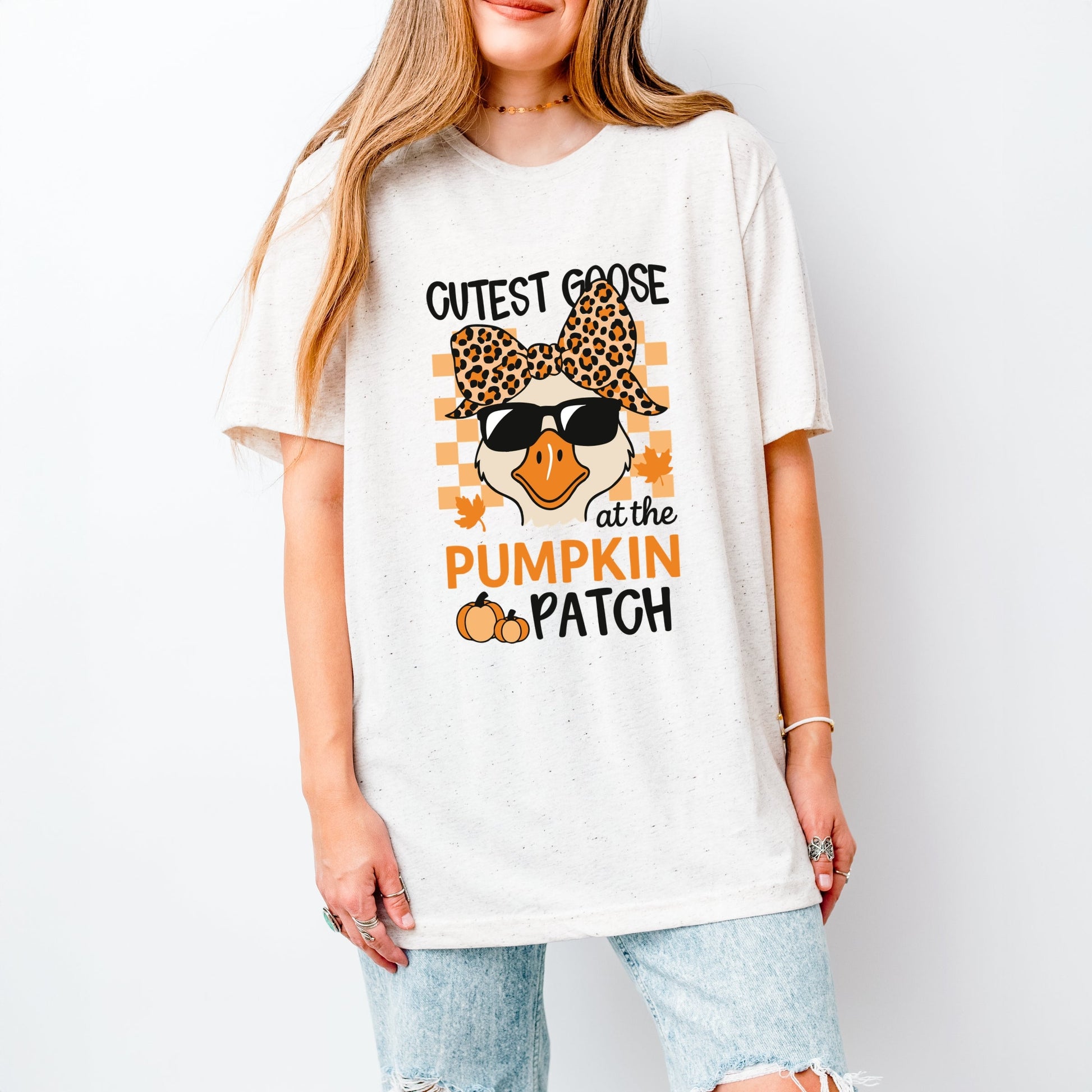 Cutest Goose At The Pumpkin Patch - Womens Short Sleeve Tee