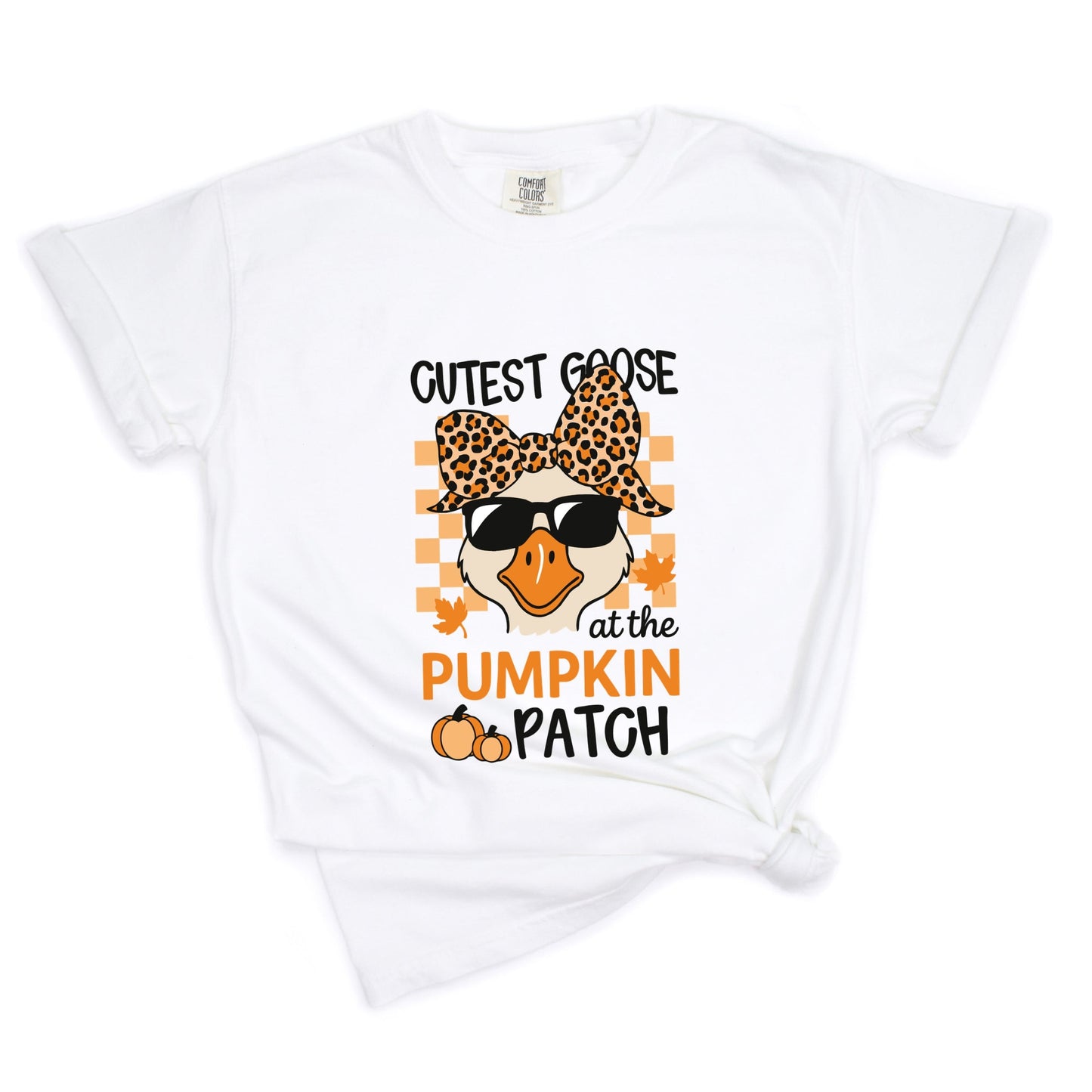 Cutest Goose At The Pumpkin Patch - Women's Garment Dyed Tee