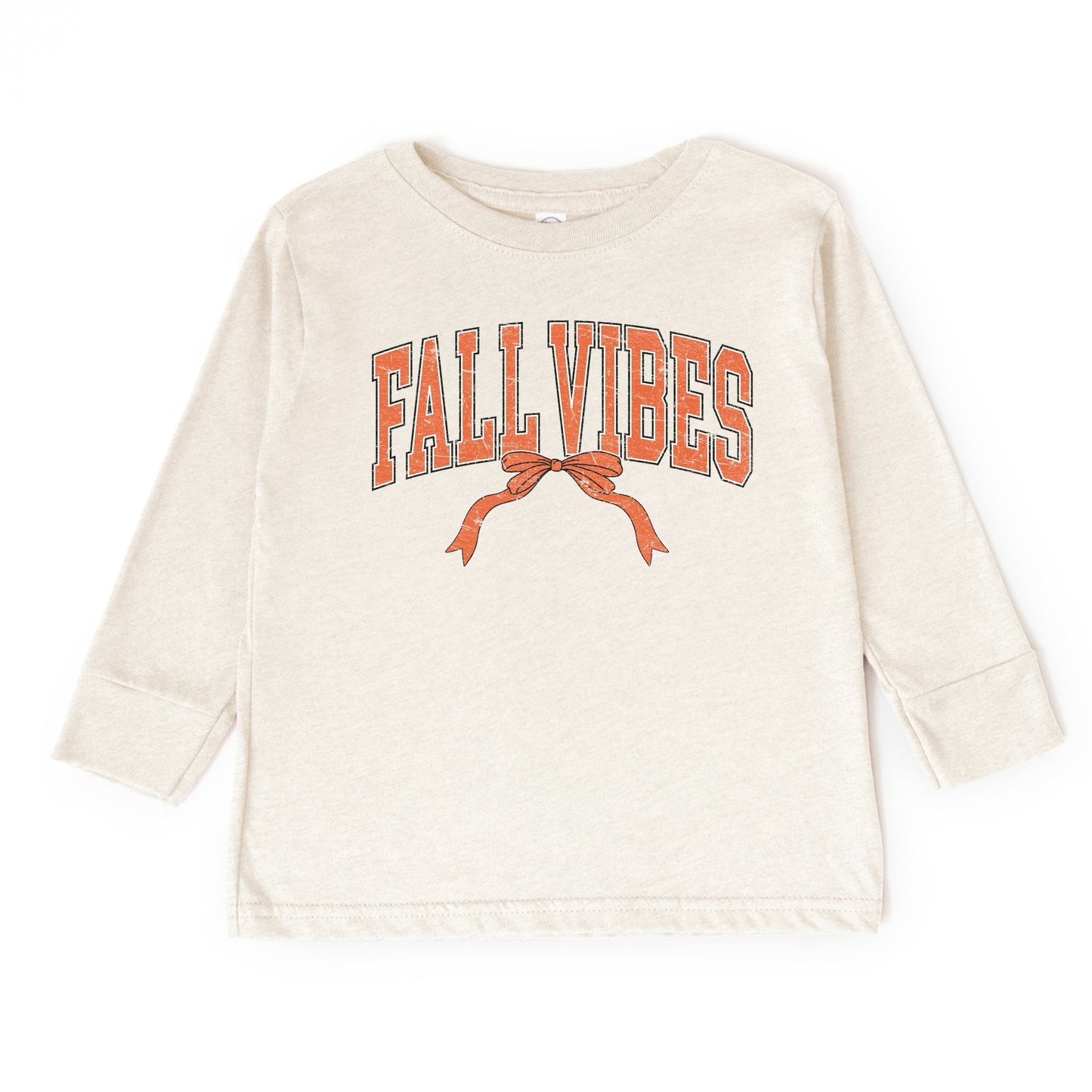 Varsity Fall Vibes Coquette - Youth Long Sleeve Graphic T-Shirt and Toddler Long Sleeve Graphic Tee