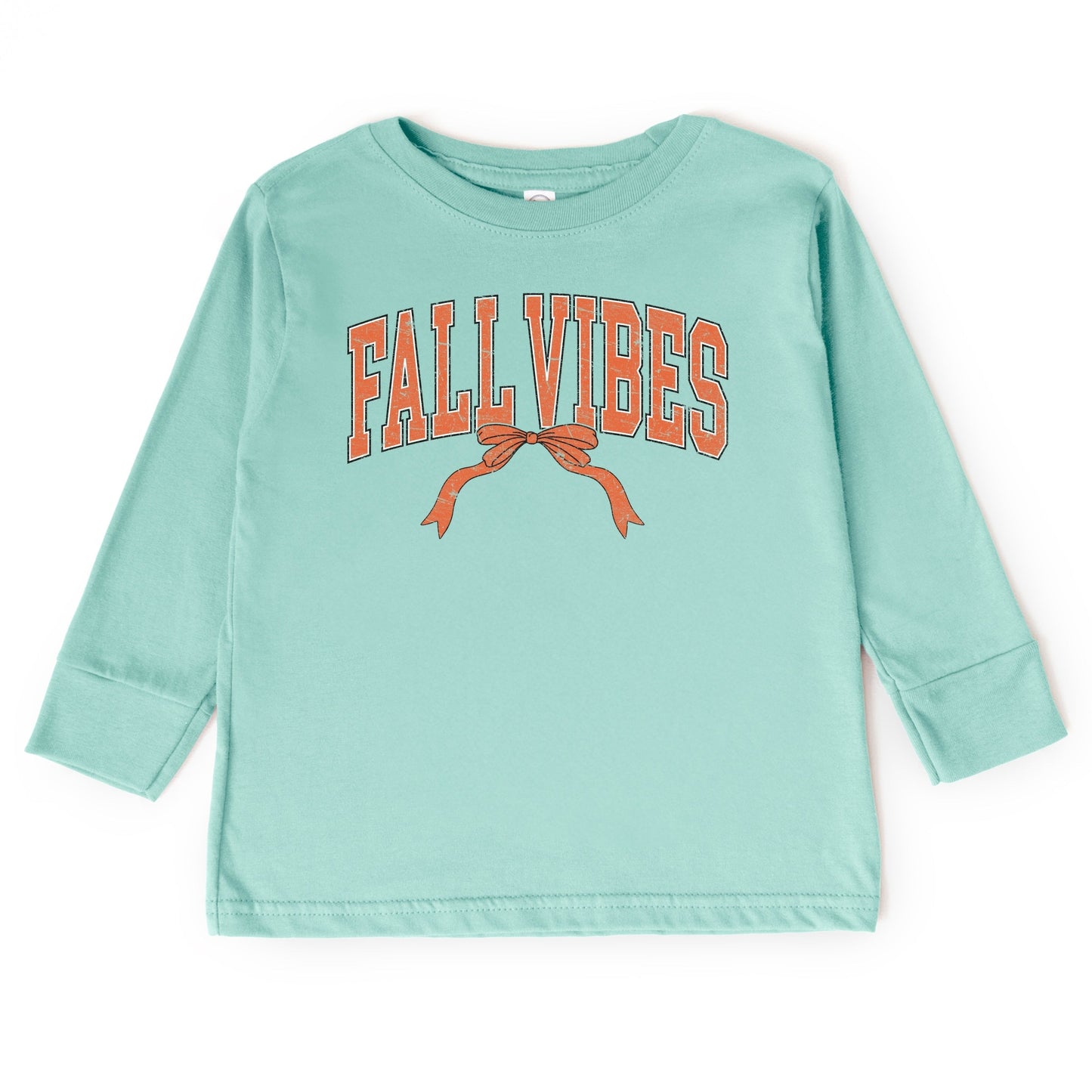 Varsity Fall Vibes Coquette - Youth Long Sleeve Graphic T-Shirt and Toddler Long Sleeve Graphic Tee