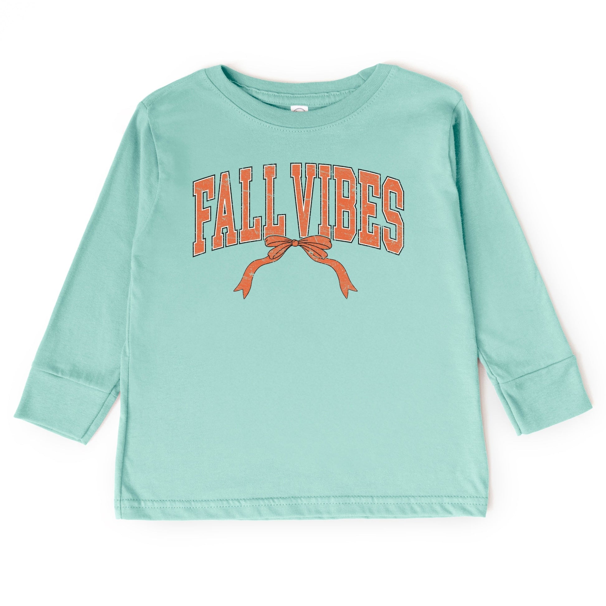 Varsity Fall Vibes Coquette - Youth Long Sleeve Graphic T-Shirt and Toddler Long Sleeve Graphic Tee