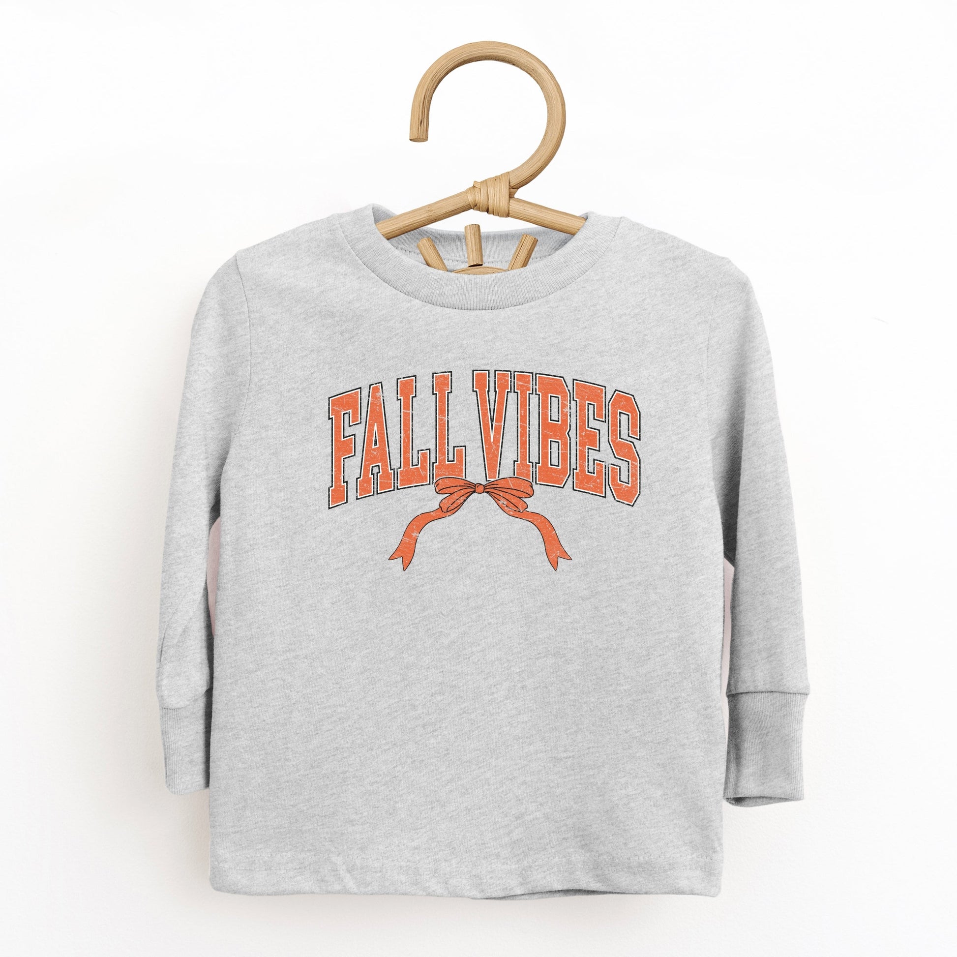 Varsity Fall Vibes Coquette - Youth Long Sleeve Graphic T-Shirt and Toddler Long Sleeve Graphic Tee