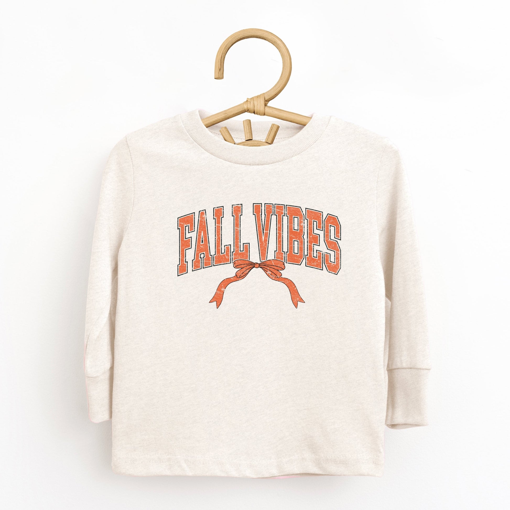 Varsity Fall Vibes Coquette - Youth Long Sleeve Graphic T-Shirt and Toddler Long Sleeve Graphic Tee
