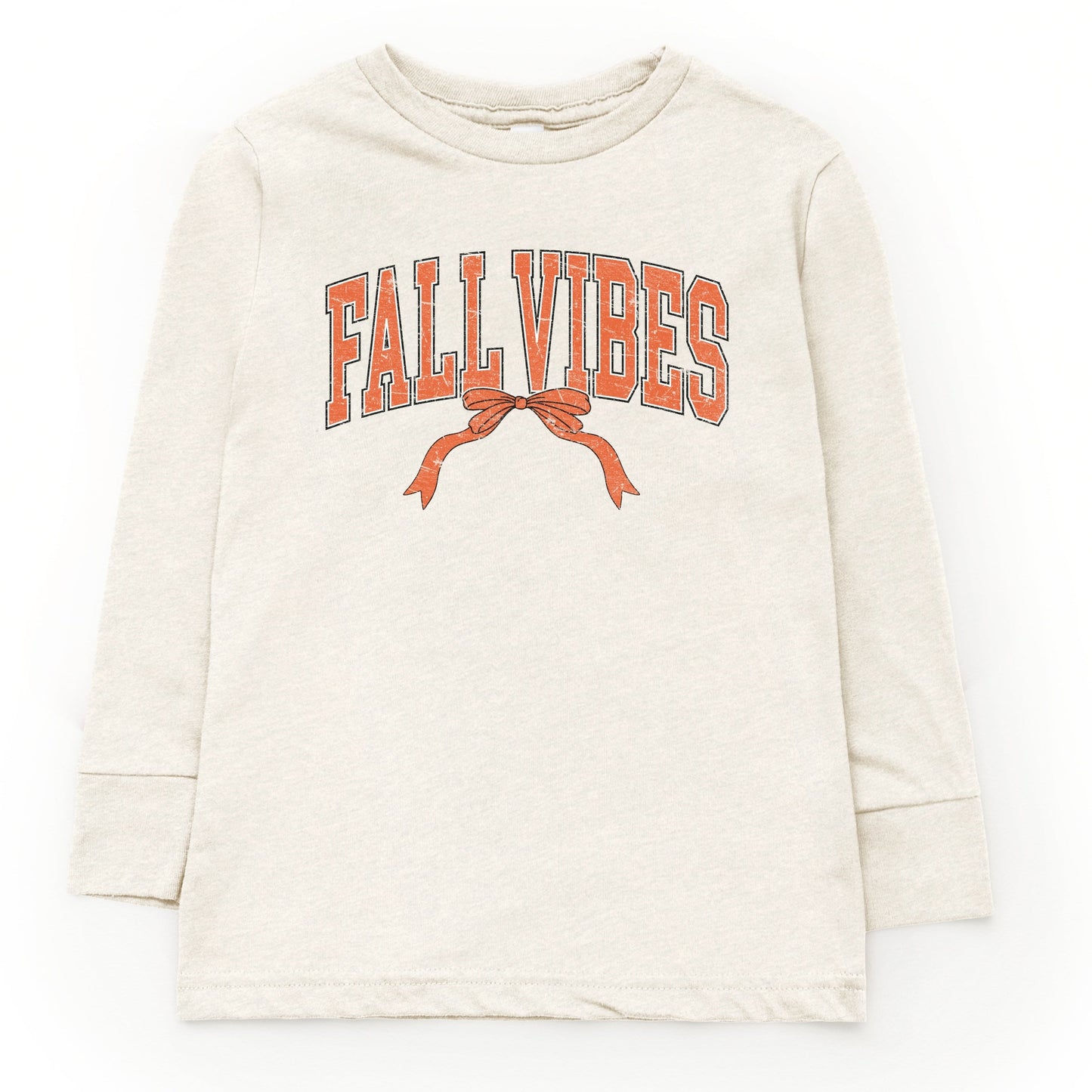 Varsity Fall Vibes Coquette - Youth Long Sleeve Graphic T-Shirt and Toddler Long Sleeve Graphic Tee