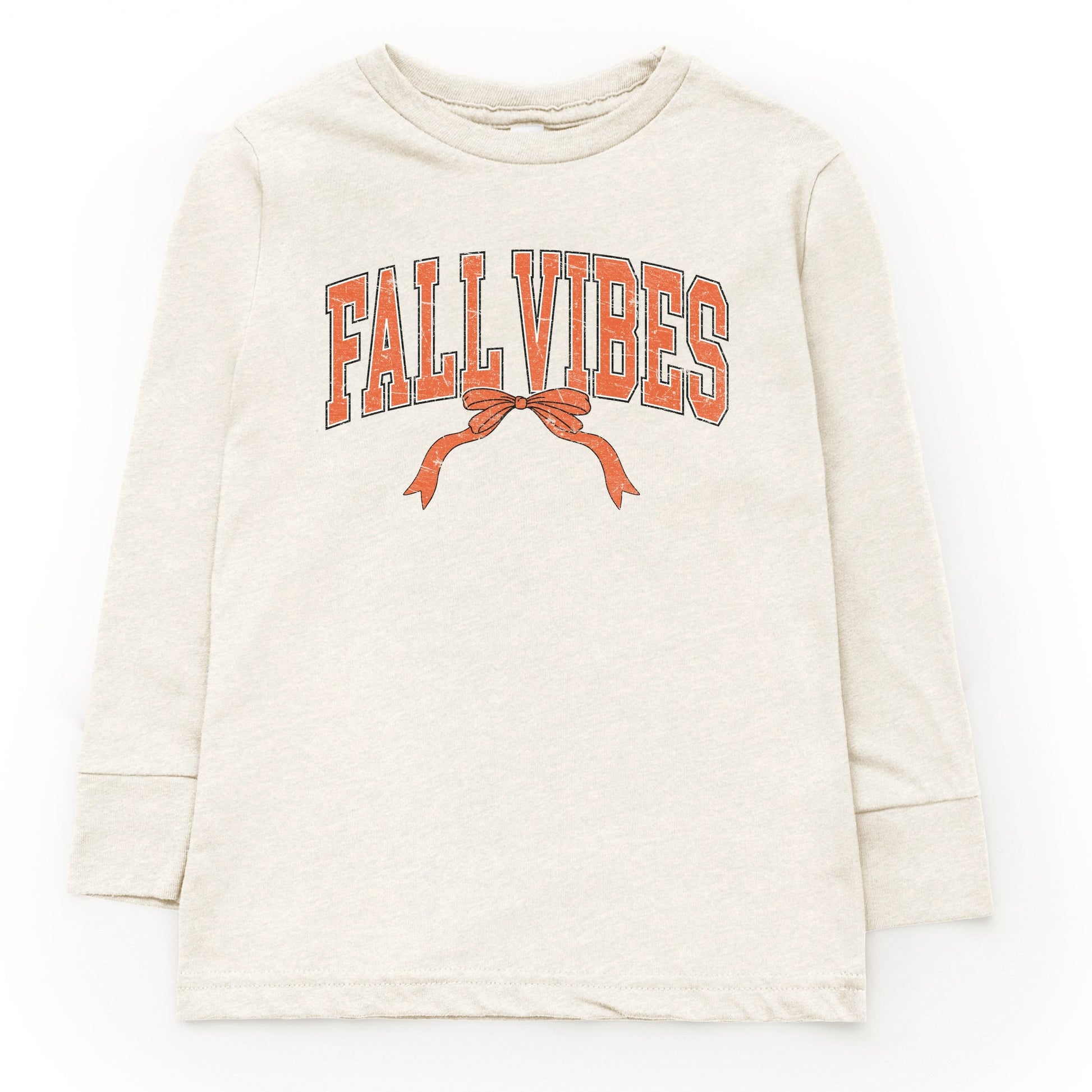 Varsity Fall Vibes Coquette - Youth Long Sleeve Graphic T-Shirt and Toddler Long Sleeve Graphic Tee