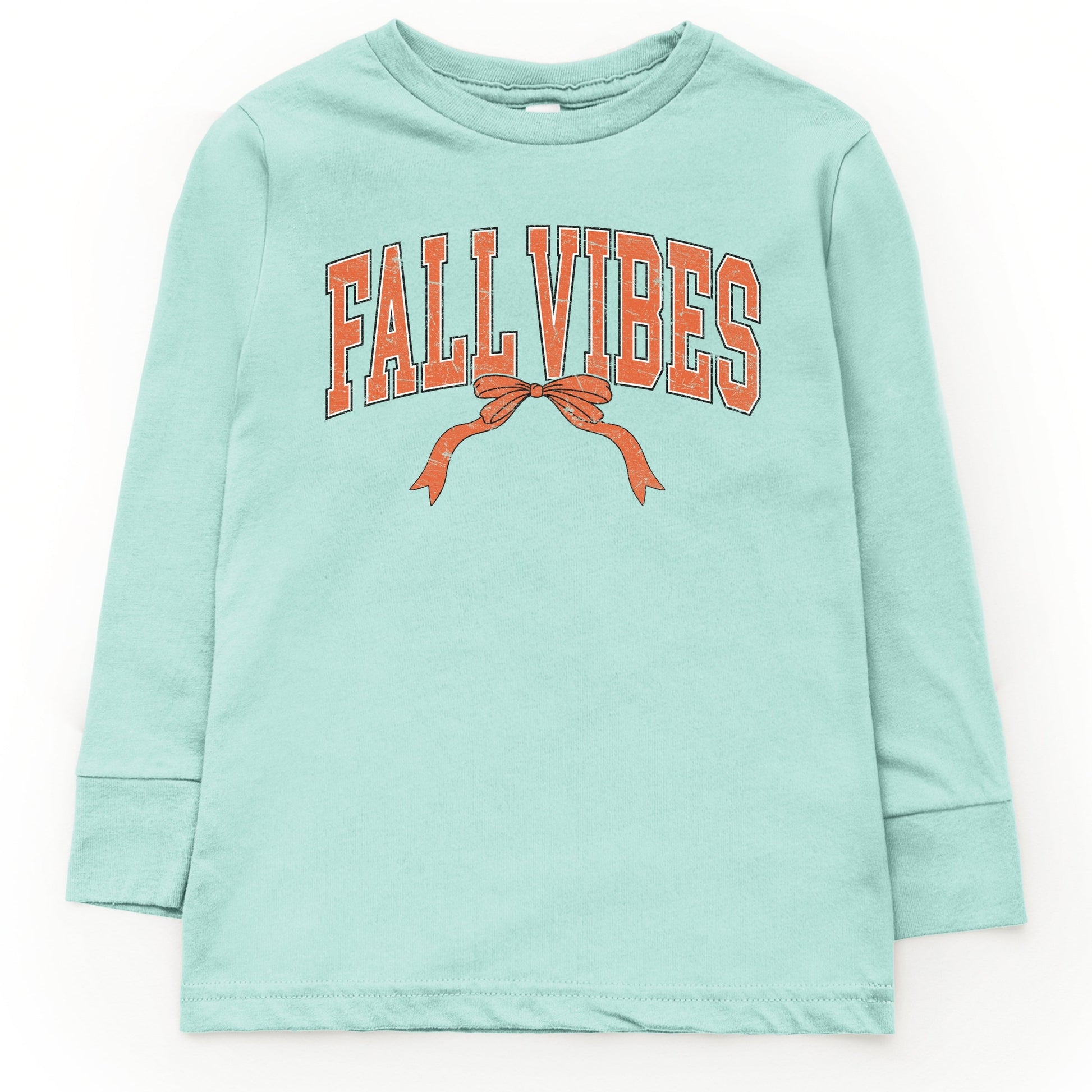 Varsity Fall Vibes Coquette - Youth Long Sleeve Graphic T-Shirt and Toddler Long Sleeve Graphic Tee