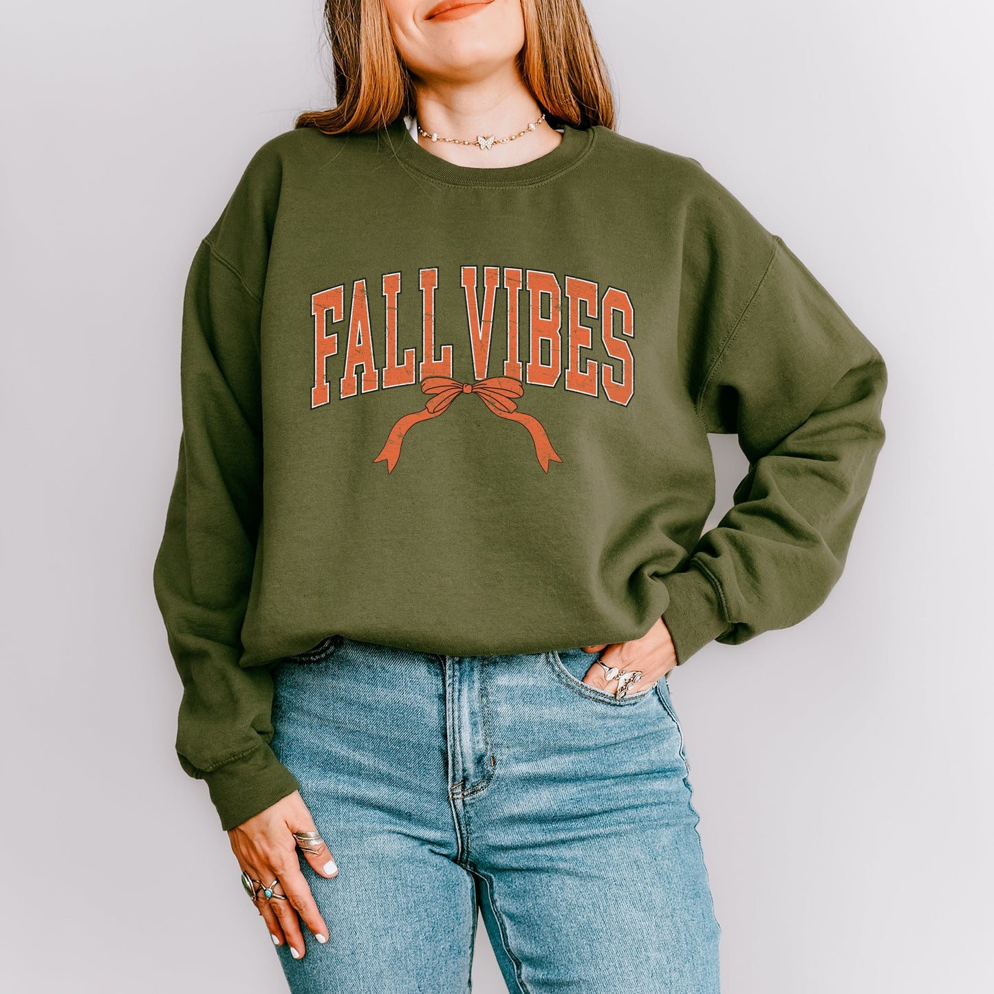 Varsity Fall Vibes Coquette -  Womens Sweatshirt
