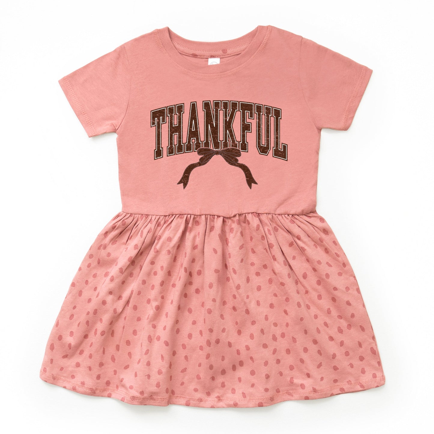 Varsity Thankful Coquette - Toddler Graphic Dress and Infant Dress