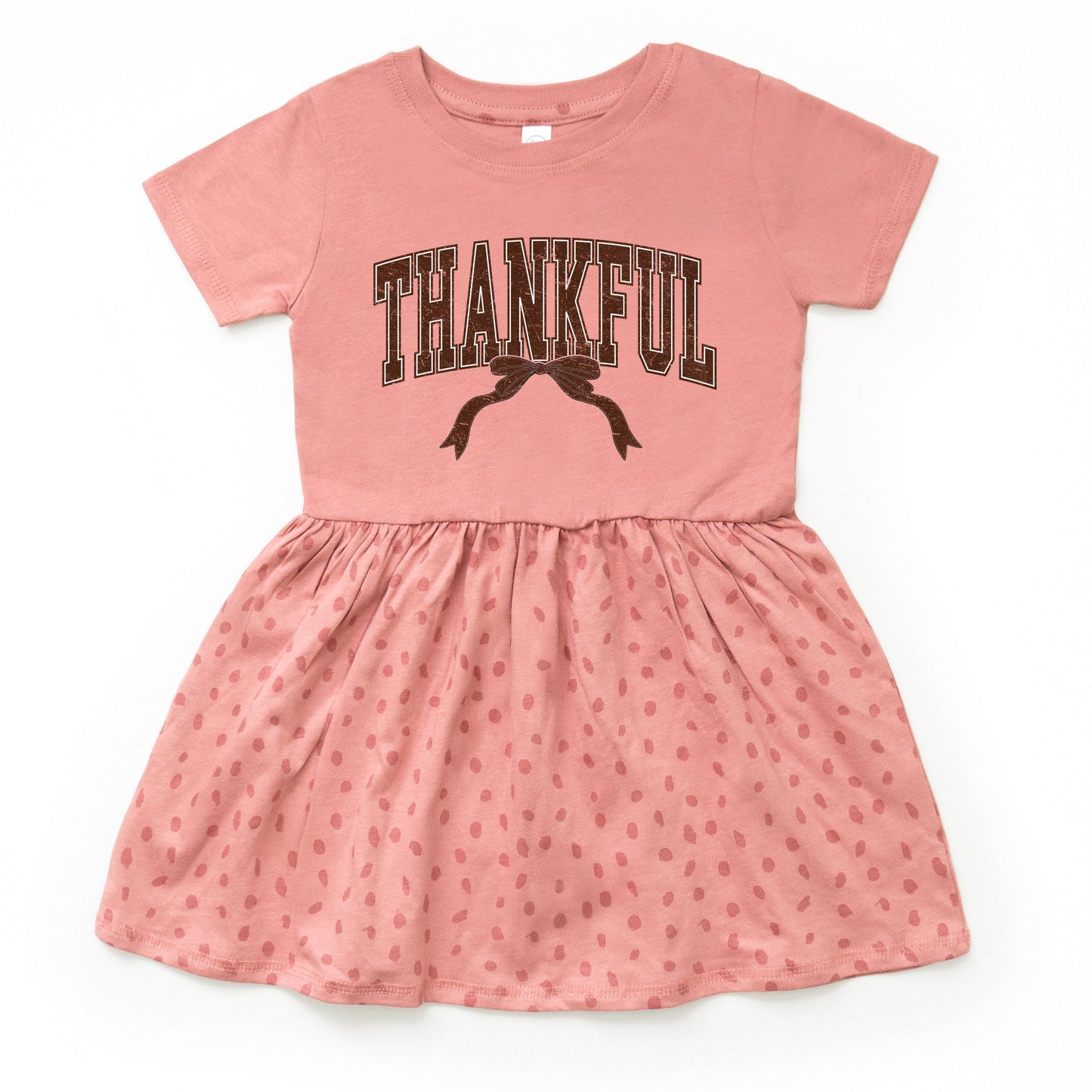 Varsity Thankful Coquette - Toddler Graphic Dress and Infant Dress
