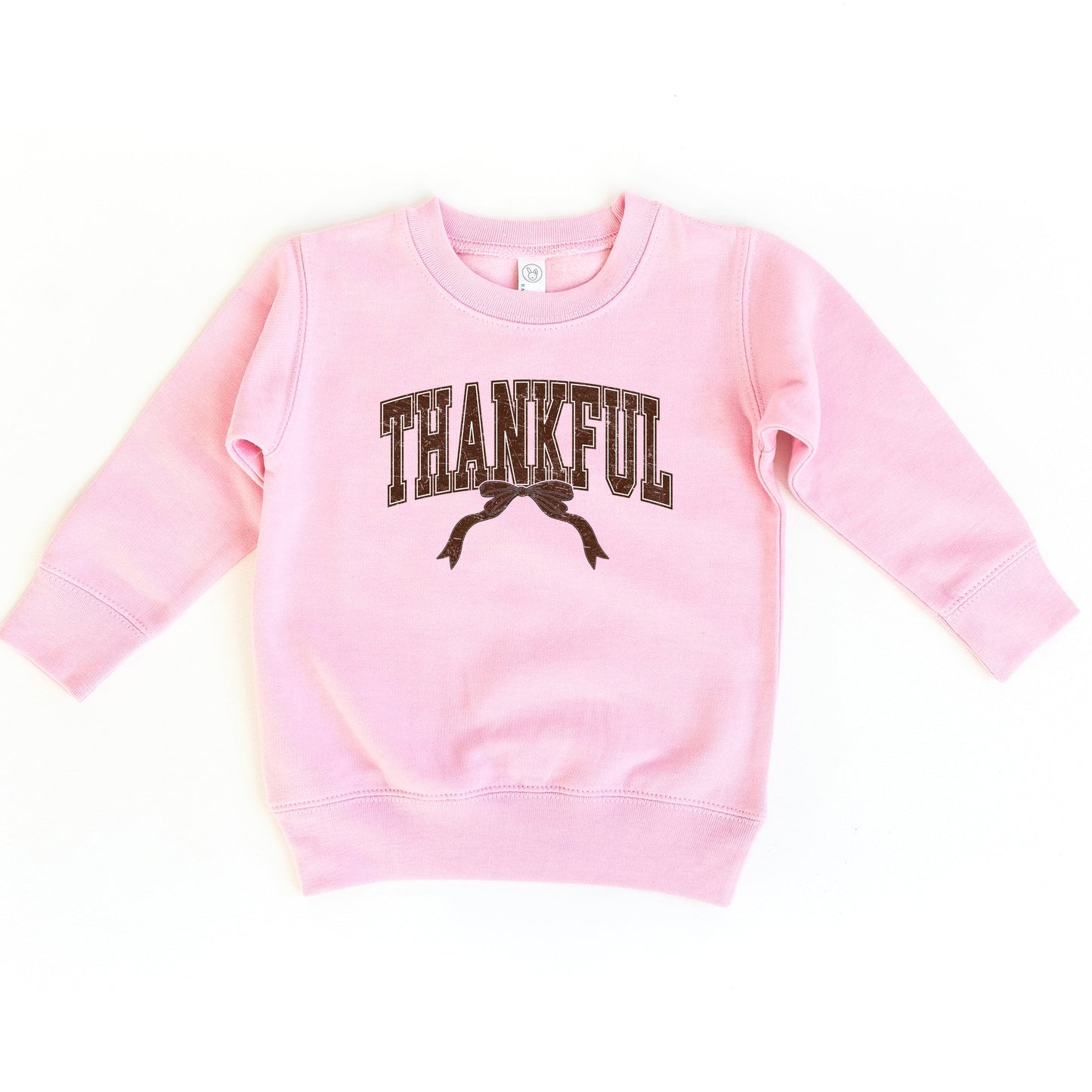 Varsity Thankful Coquette - Toddler Graphic Sweatshirt and Youth Graphic Sweatshirt