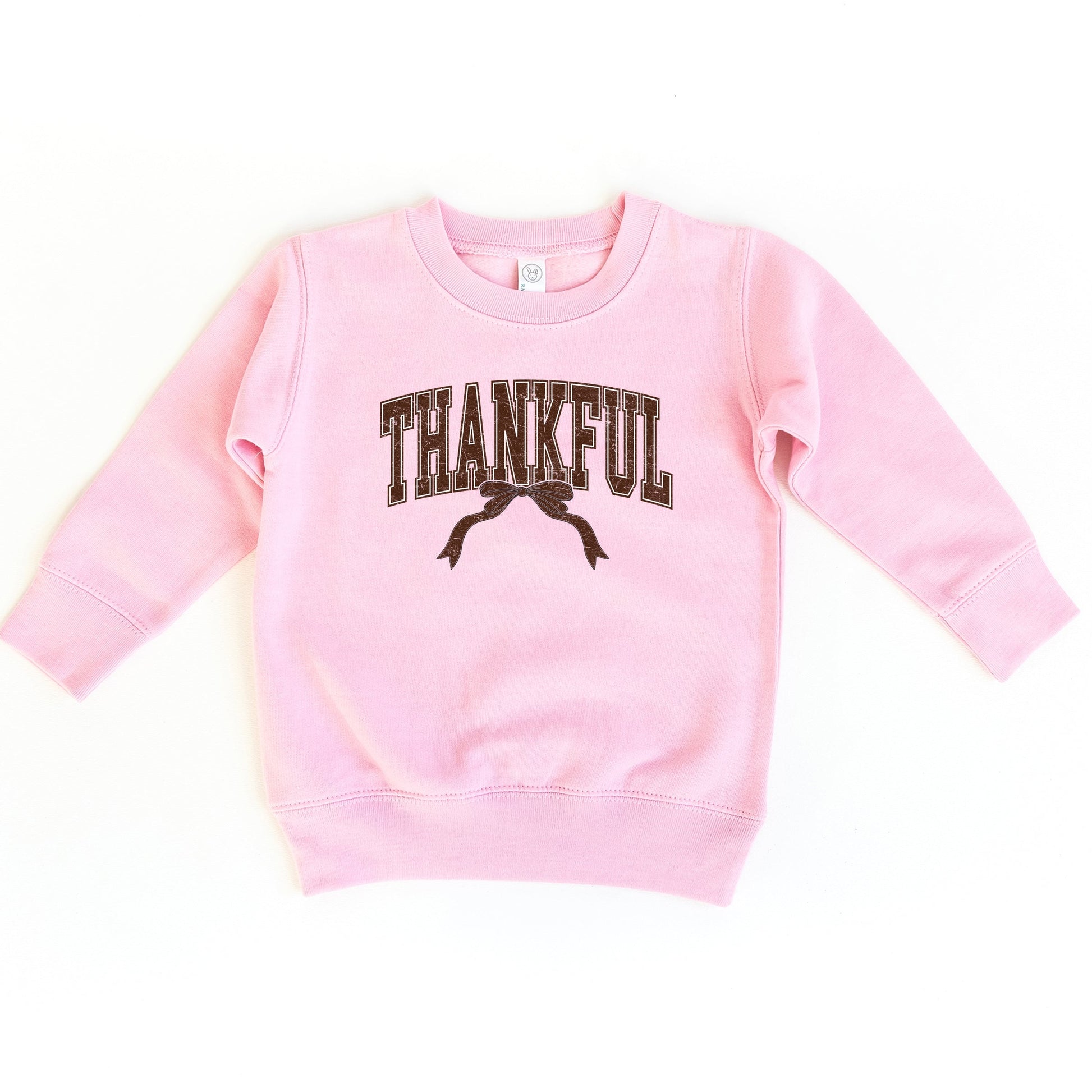 Varsity Thankful Coquette - Toddler Graphic Sweatshirt and Youth Graphic Sweatshirt