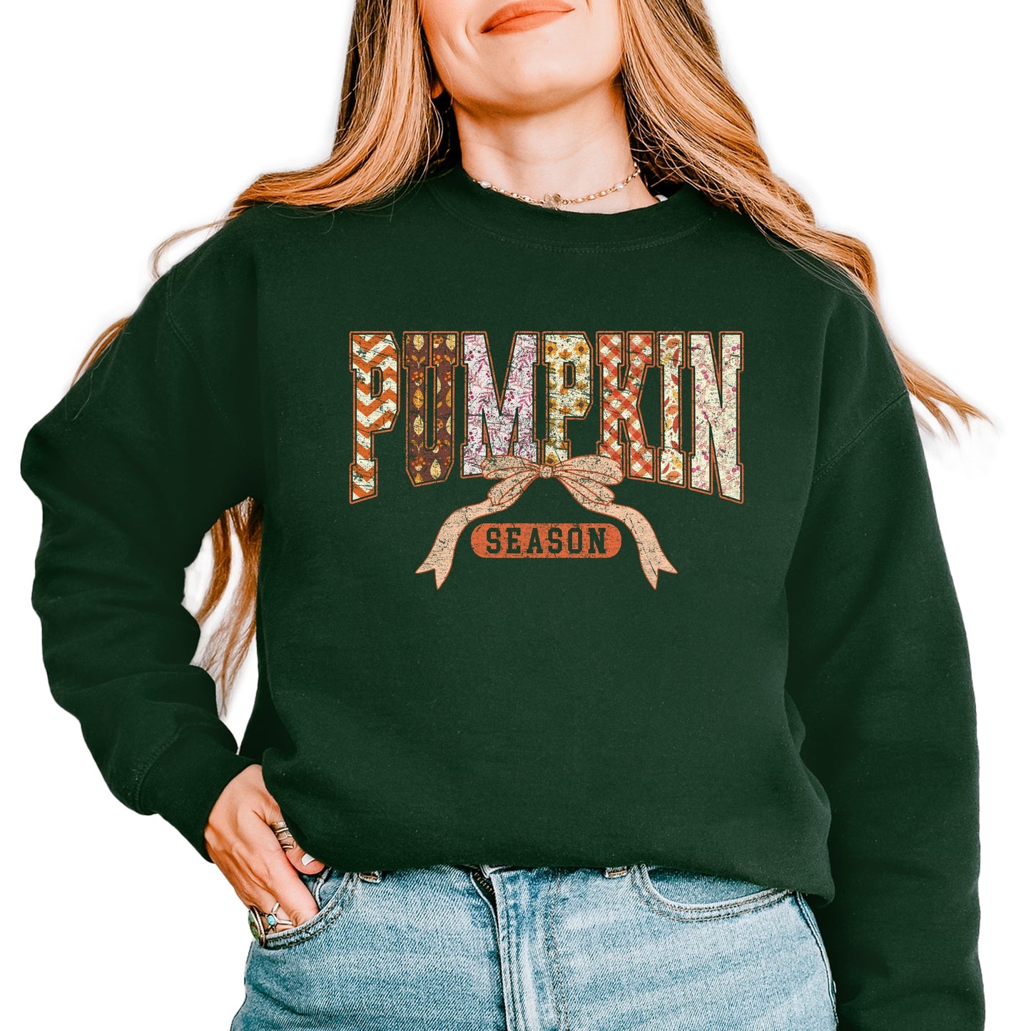 Pumpkin Season Patterns -  Womens Sweatshirt
