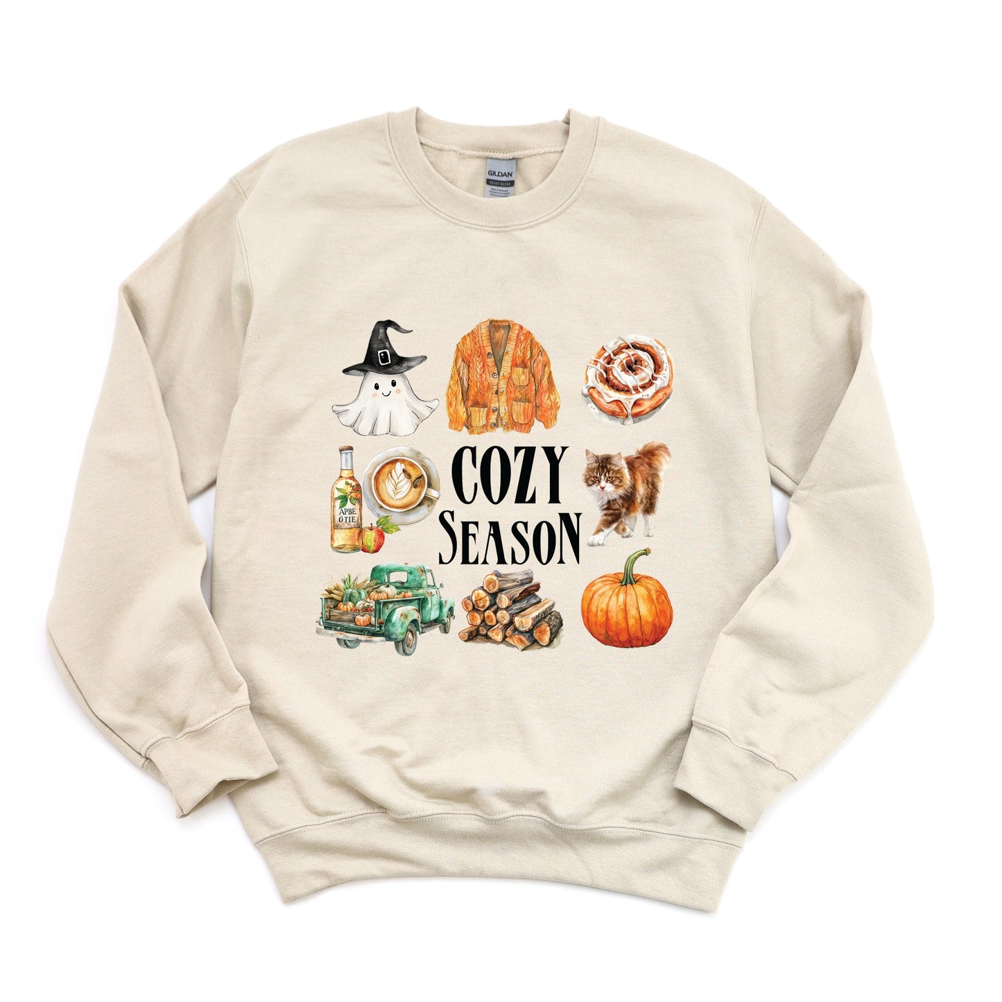 Cozy Season Watercolor Icons - Women's Sweatshirt