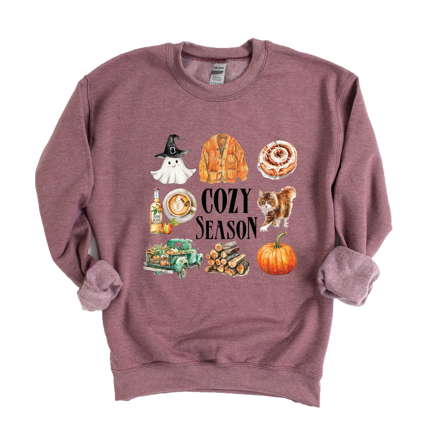 Cozy Season Watercolor Icons - Women's Sweatshirt