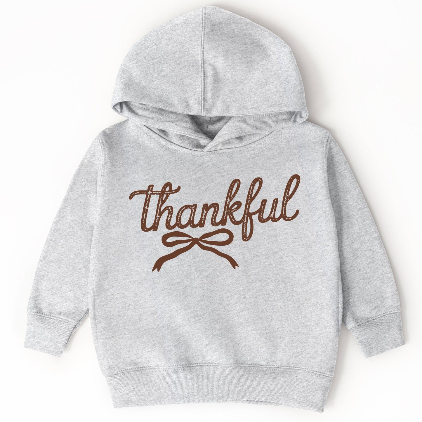 Thankful Coquette Distressed - Toddler Hoodie and Youth Graphic Hoodie