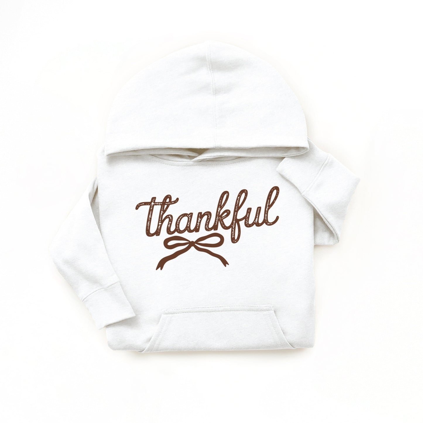 Thankful Coquette Distressed - Toddler Hoodie and Youth Graphic Hoodie