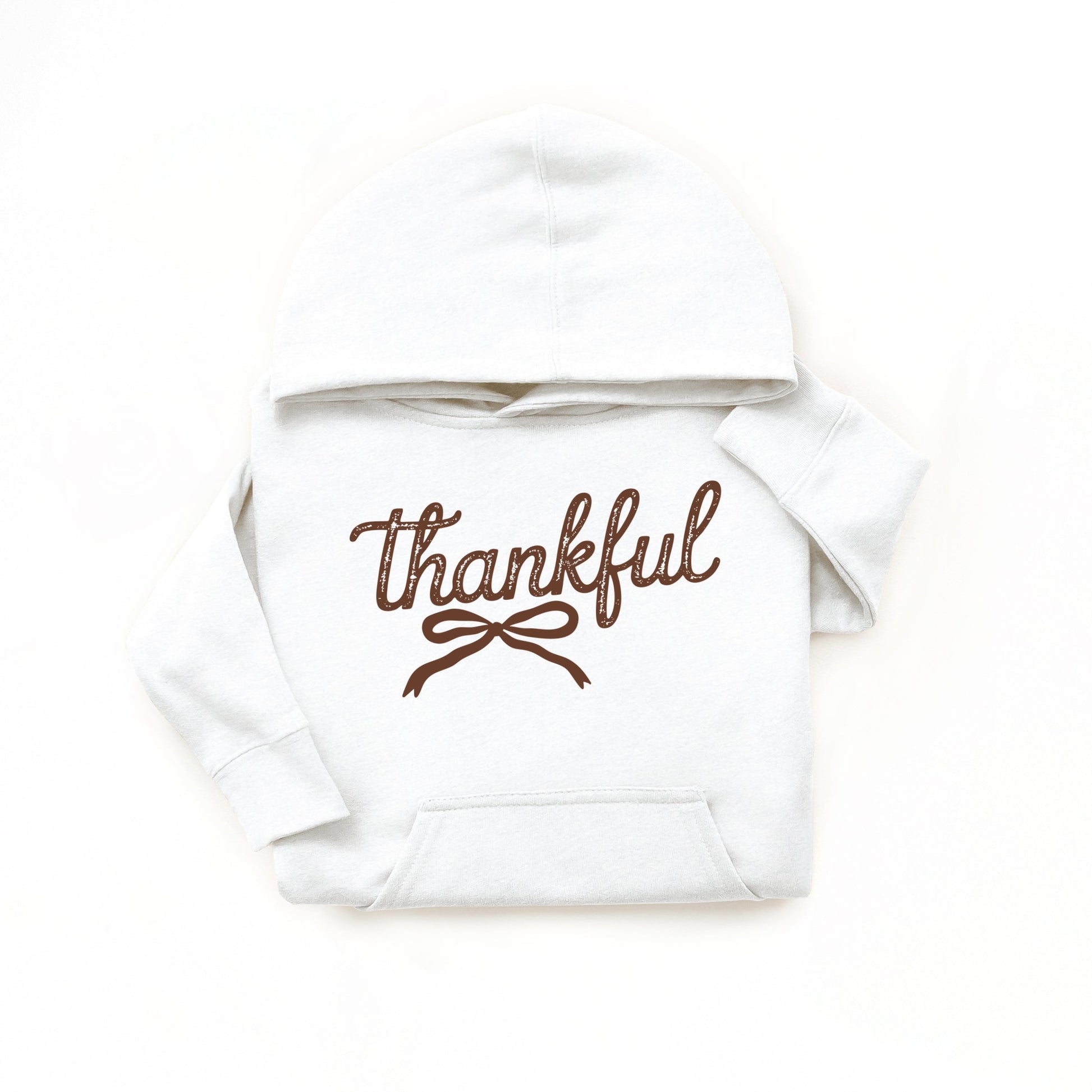 Thankful Coquette Distressed - Toddler Hoodie and Youth Graphic Hoodie