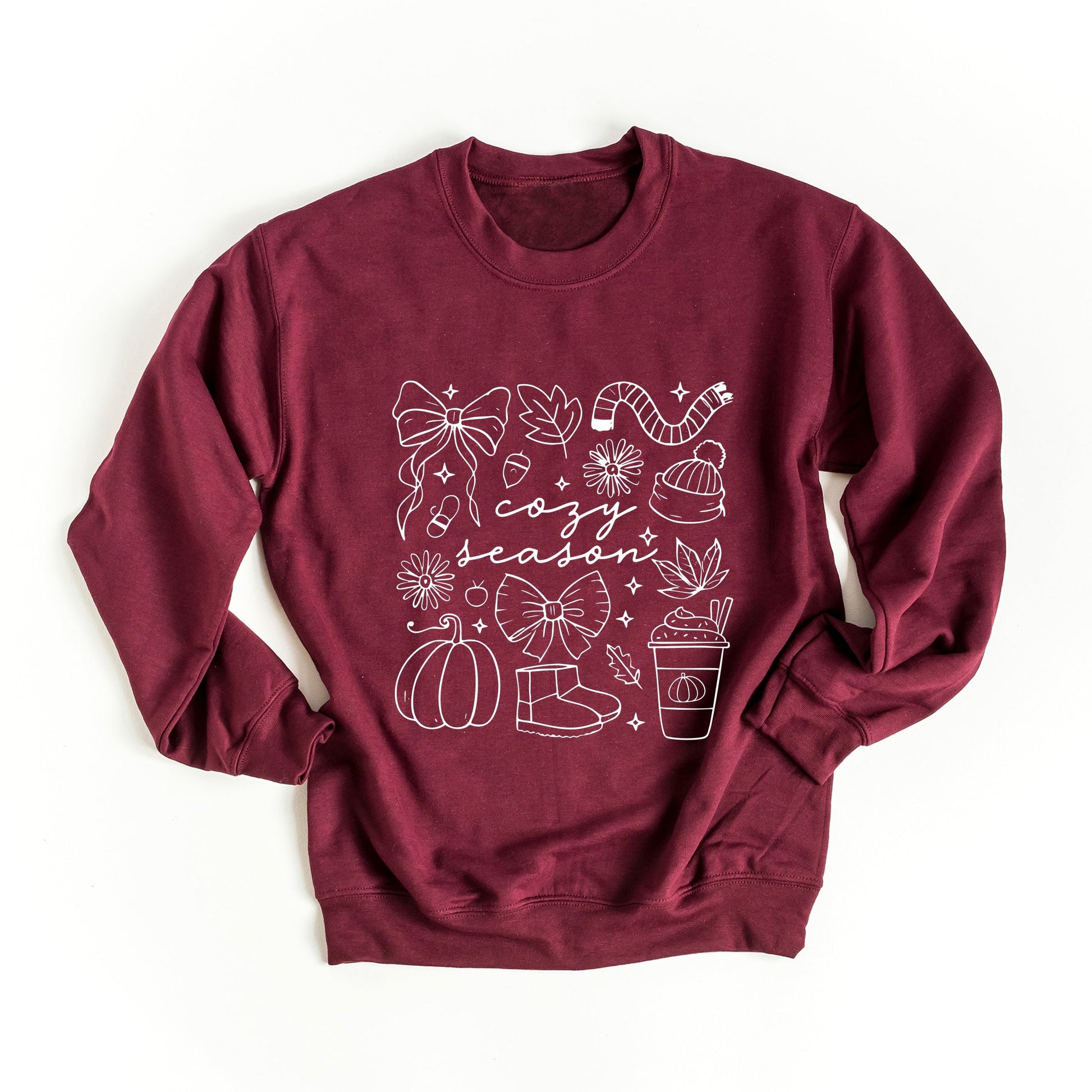 Cozy Season Coquette Icons -  Womens Sweatshirt
