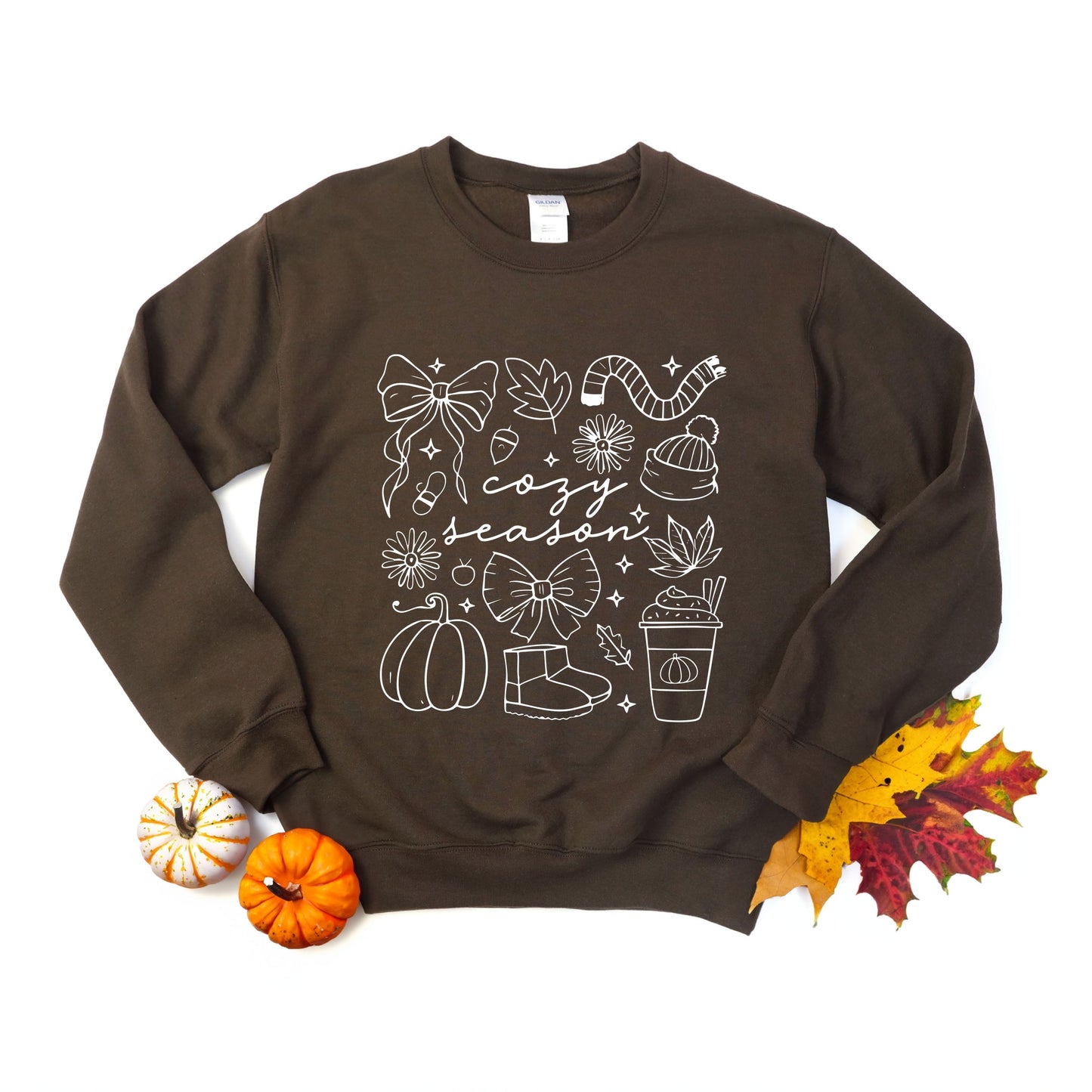 Cozy Season Coquette Icons -  Womens Sweatshirt