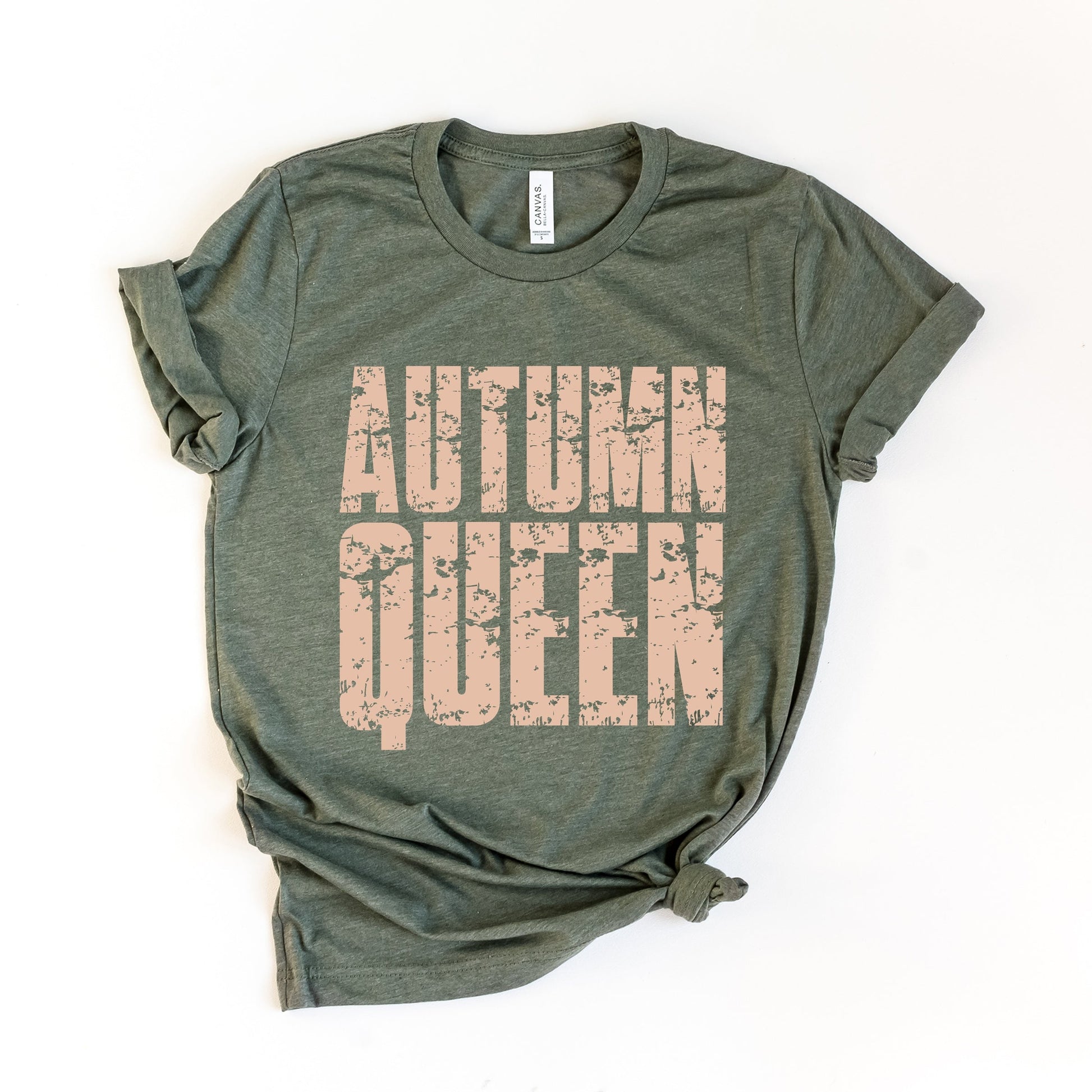 Autumn Queen Block Distressed - Women's Short Sleeve Graphic T-Shirt