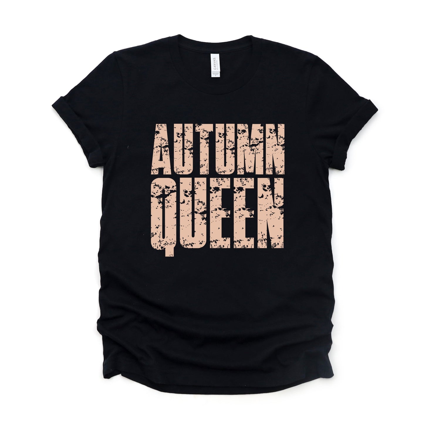 Autumn Queen Block Distressed - Women's Short Sleeve Graphic T-Shirt