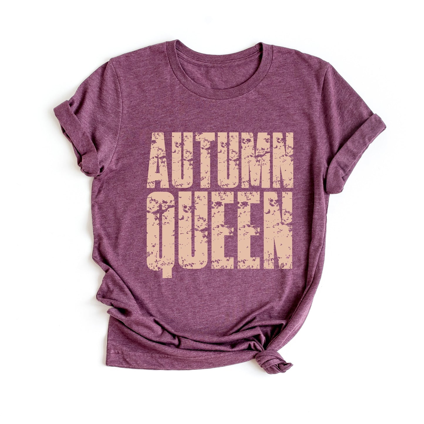 Autumn Queen Block Distressed - Women's Short Sleeve Graphic T-Shirt