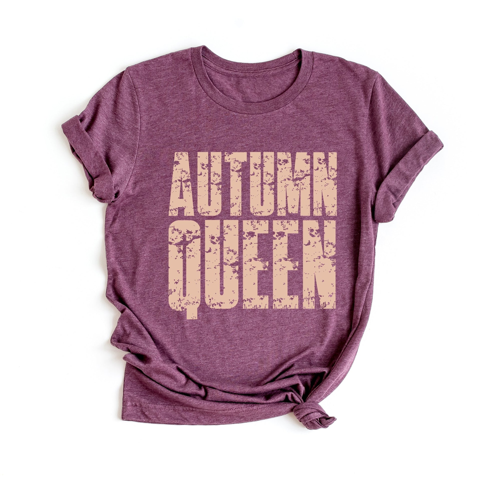 Autumn Queen Block Distressed - Women's Short Sleeve Graphic T-Shirt