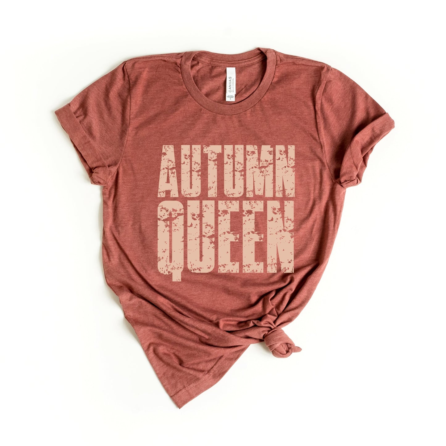 Autumn Queen Block Distressed - Women's Short Sleeve Graphic T-Shirt