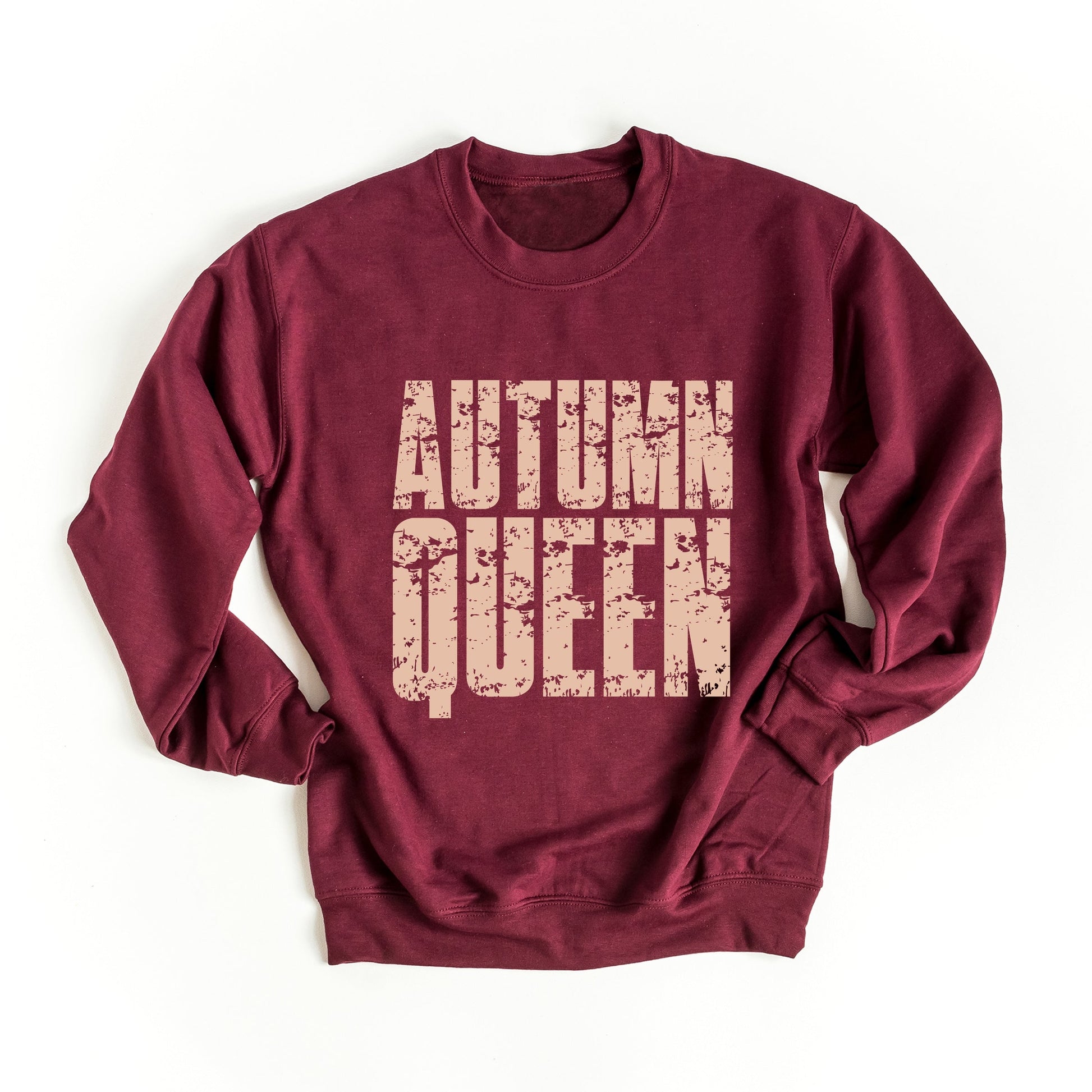 Autumn Queen Block Distressed - Women's Graphic Sweatshirt
