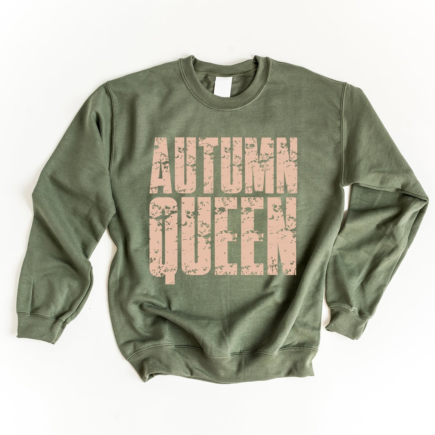 Autumn Queen Block Distressed - Women's Graphic Sweatshirt
