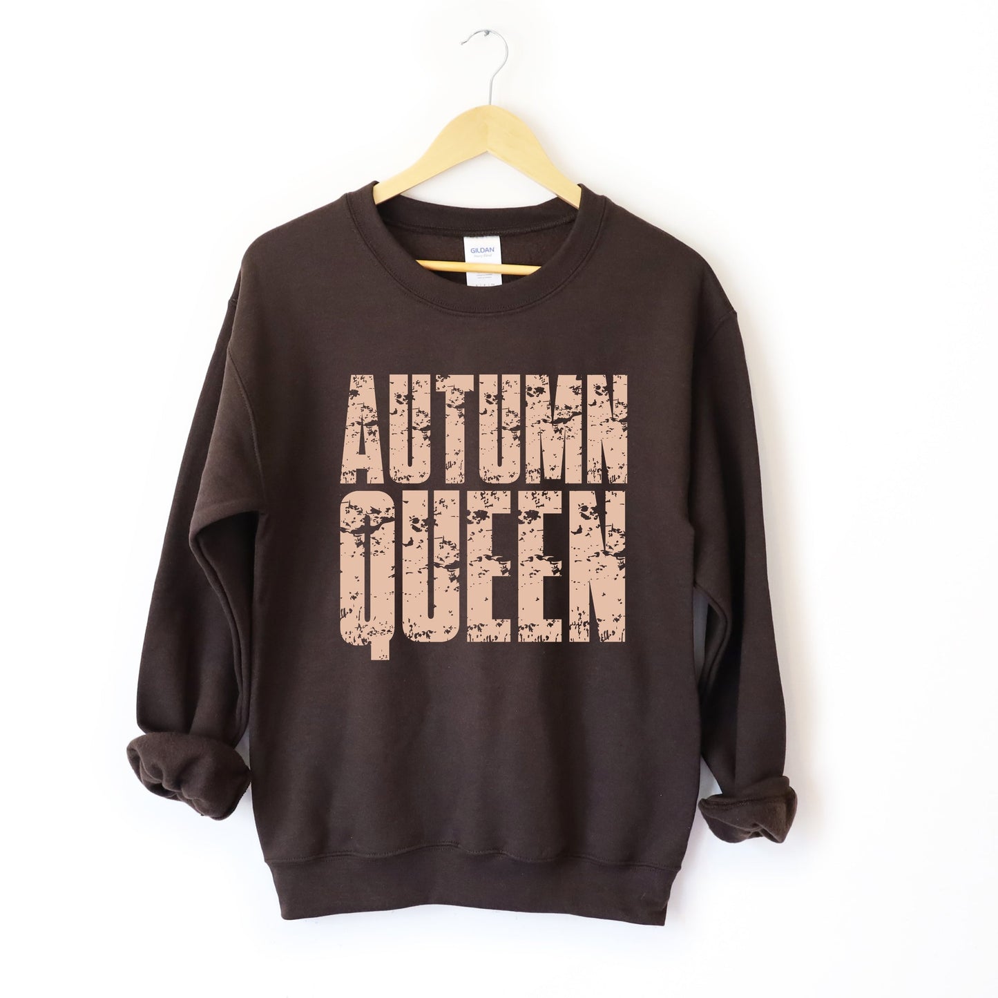 Autumn Queen Block Distressed - Women's Graphic Sweatshirt
