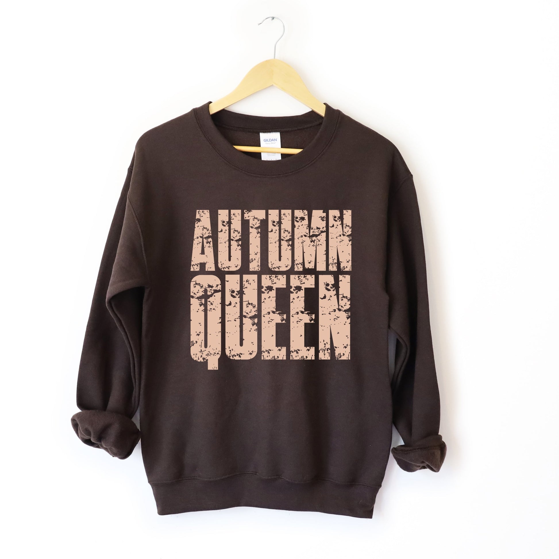 Autumn Queen Block Distressed - Women's Graphic Sweatshirt