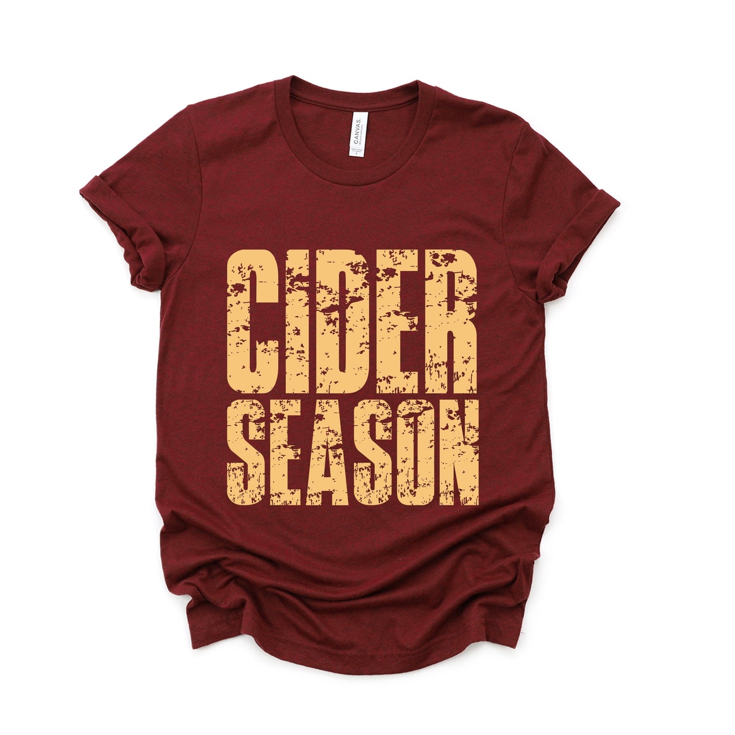 Cider Season Block Distressed - Women's Short Sleeve Graphic T-Shirt