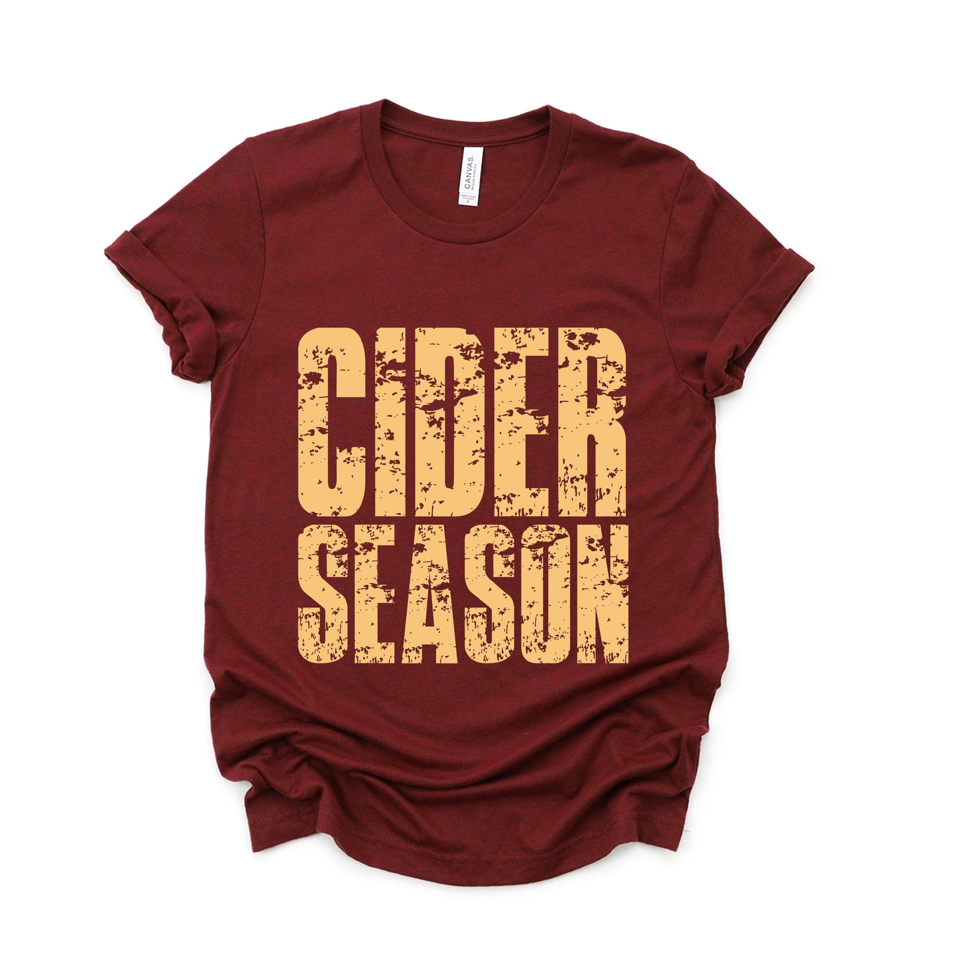 Cider Season Block Distressed - Women's Short Sleeve Graphic T-Shirt