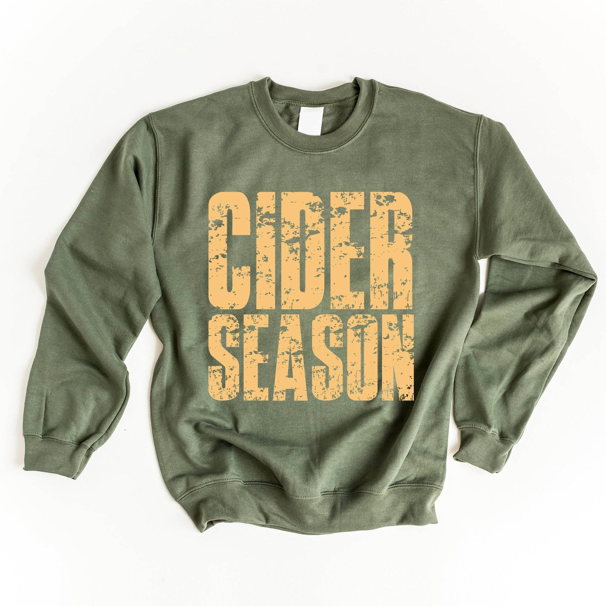 Cider Season Block Distressed - Women's Graphic Sweatshirt