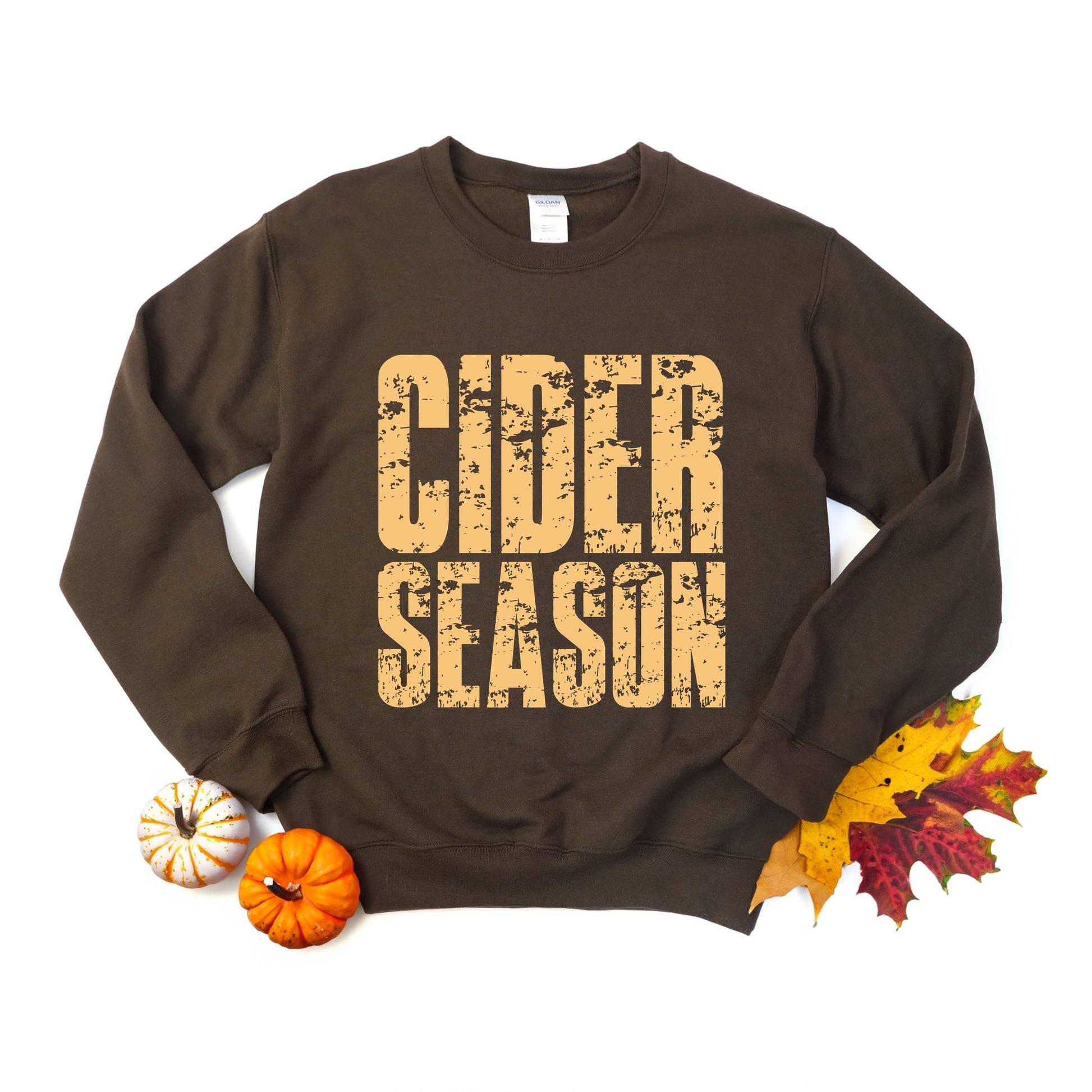 Cider Season Block Distressed - Women's Graphic Sweatshirt