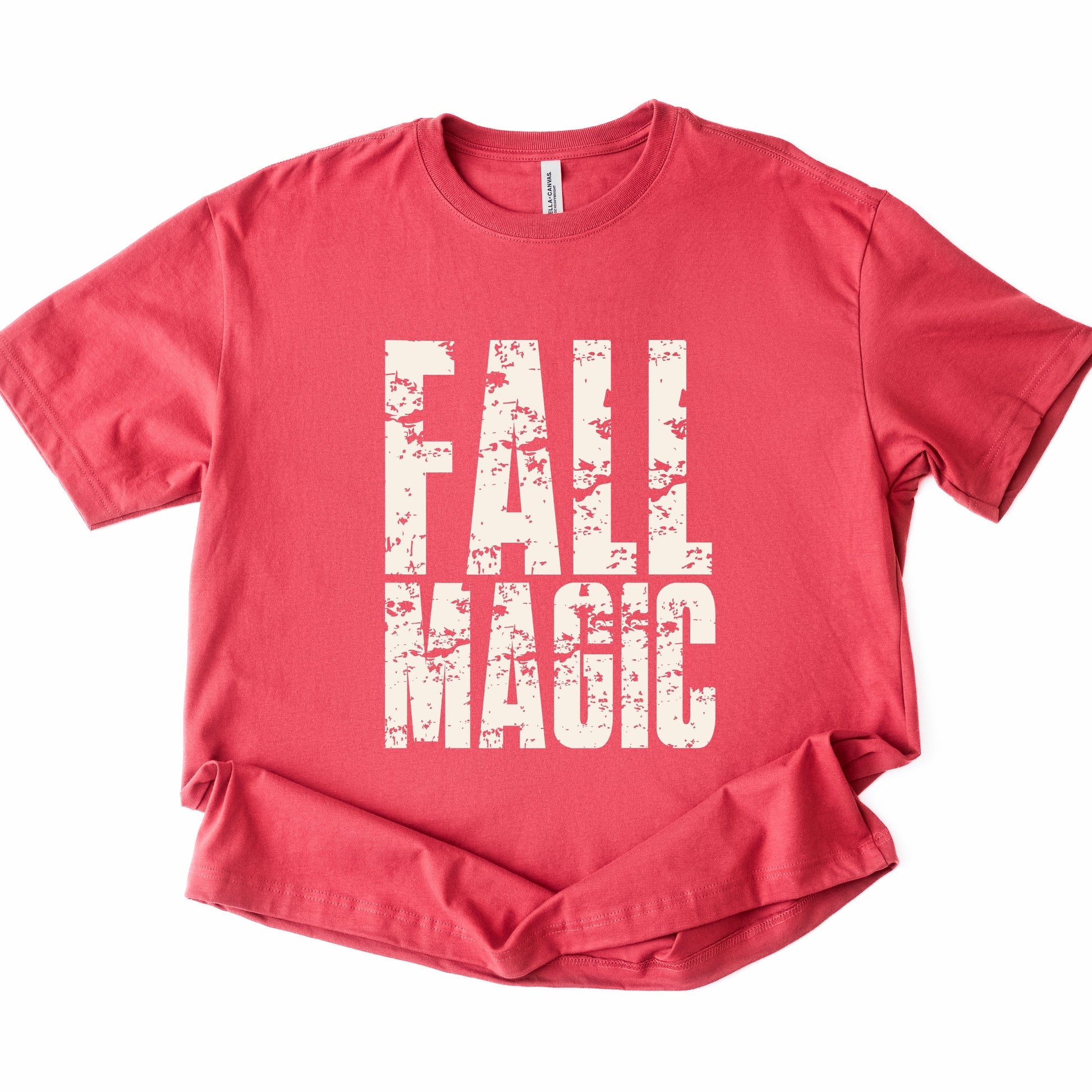 Fall Magic Block Distressed - Women's Heavyweight Graphic T-Shirt