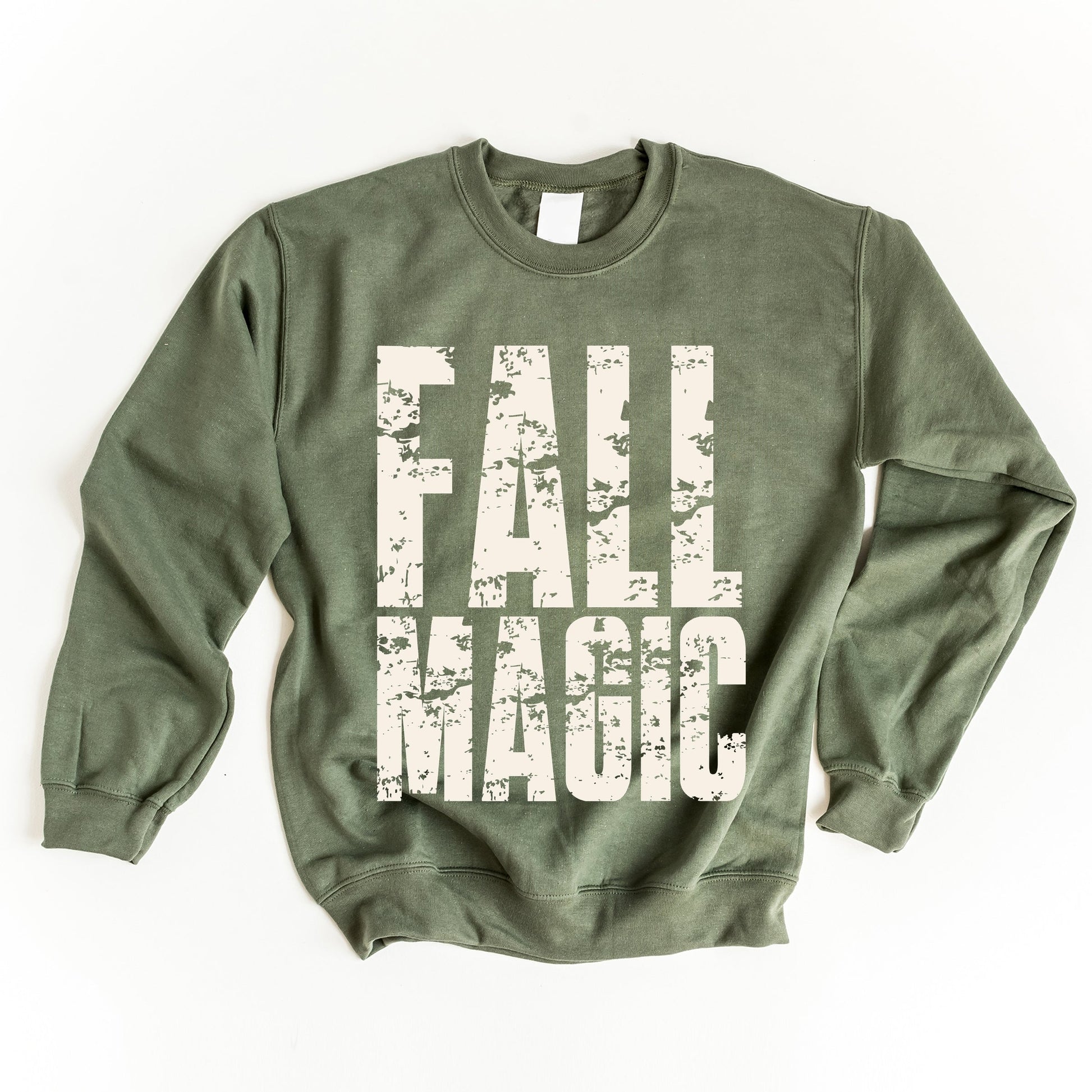 Fall Magic Block Distressed - Women's Graphic Sweatshirt