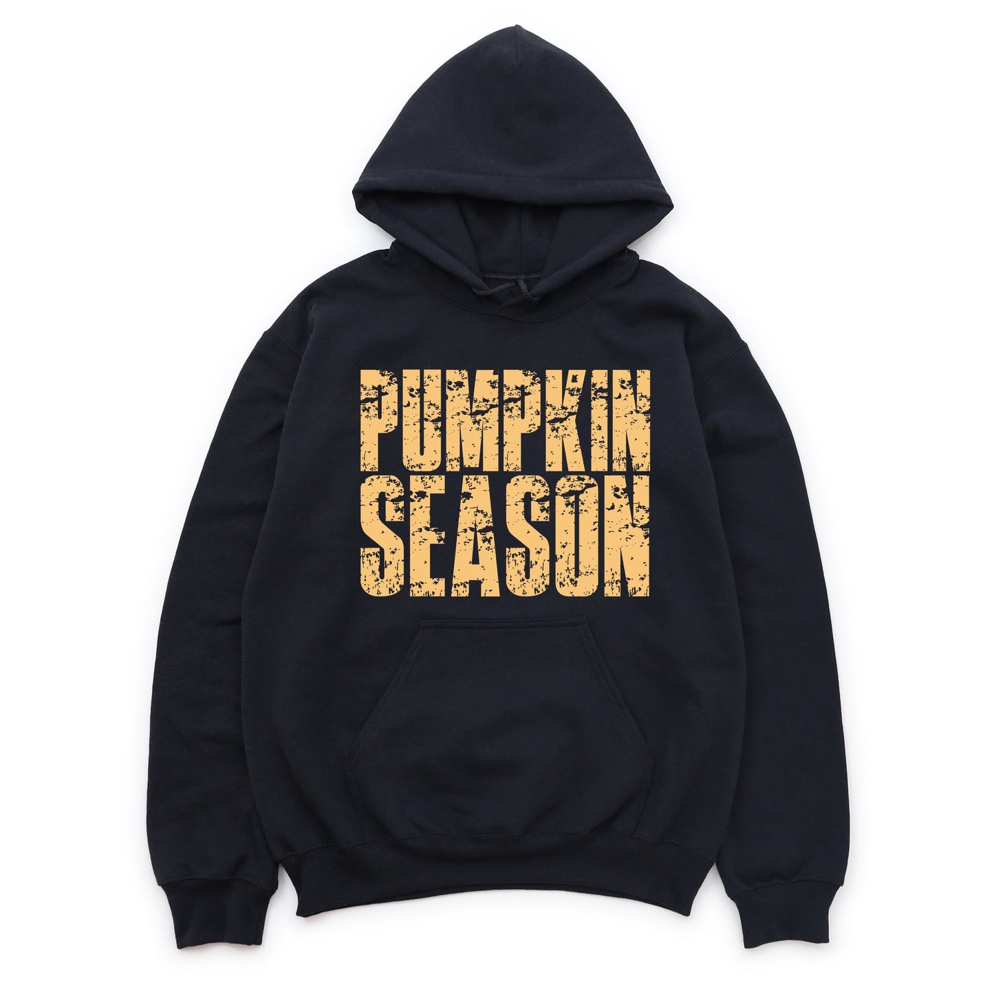 Pumpkin Season Block Distressed - Women's Graphic Hoodie