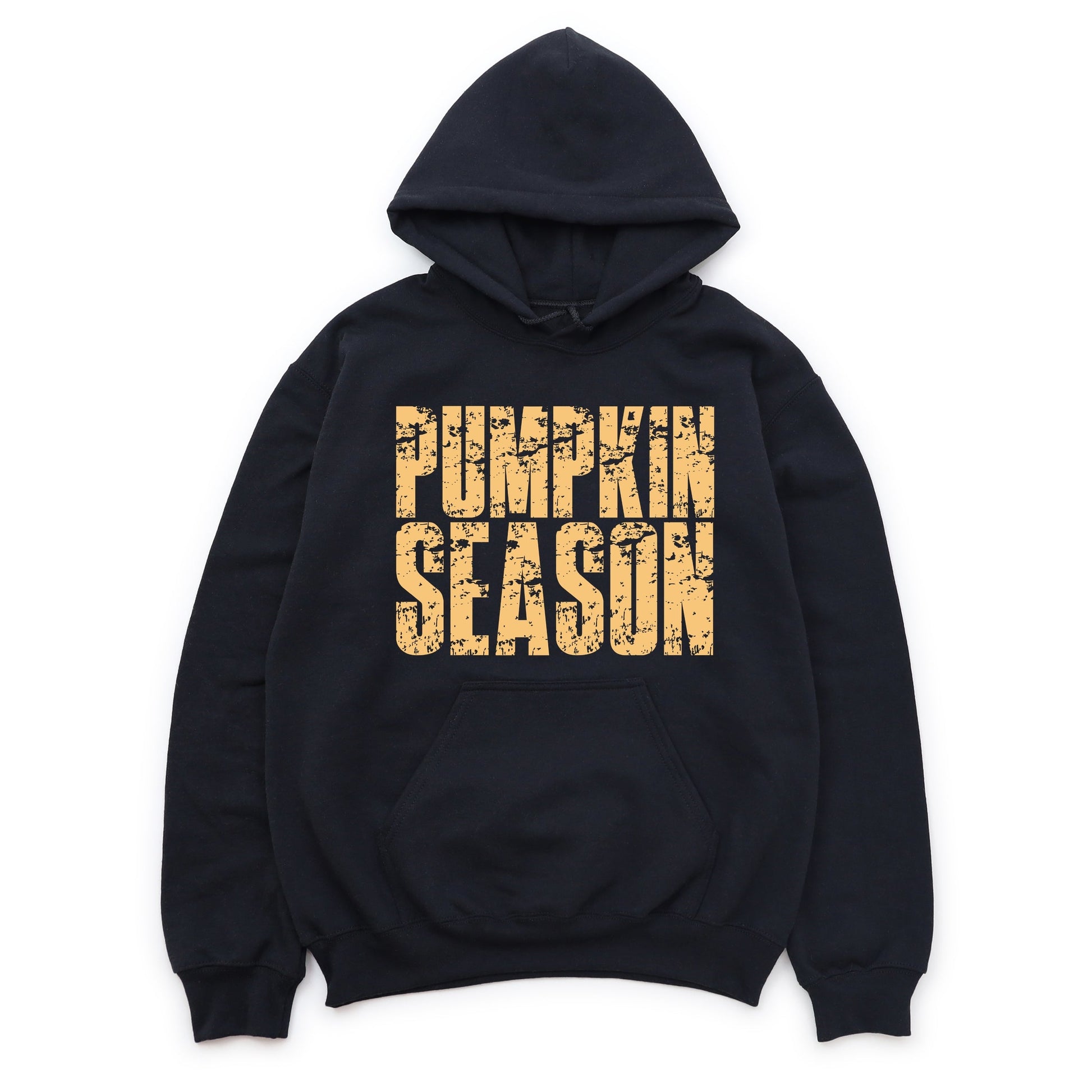 Pumpkin Season Block Distressed - Women's Graphic Hoodie