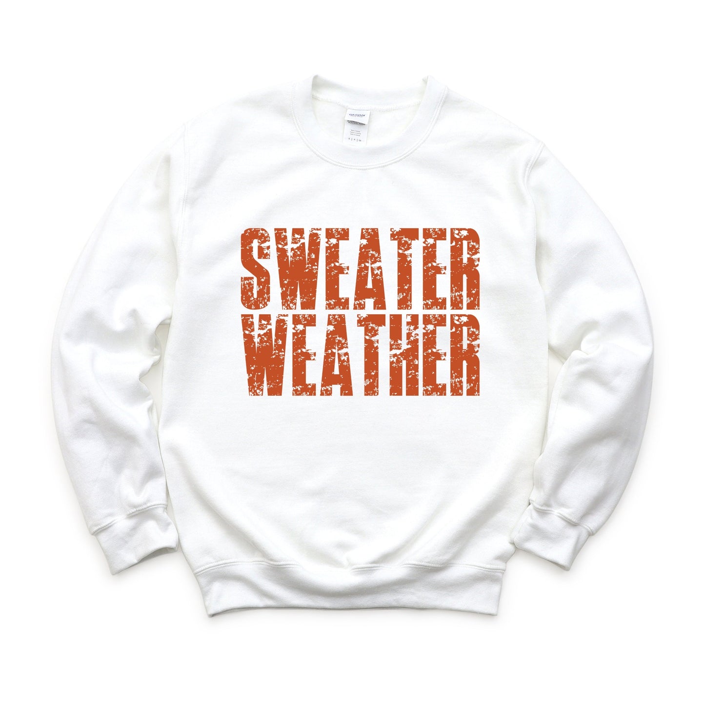 Sweater Weather Block Distressed - Women's Graphic Sweatshirt