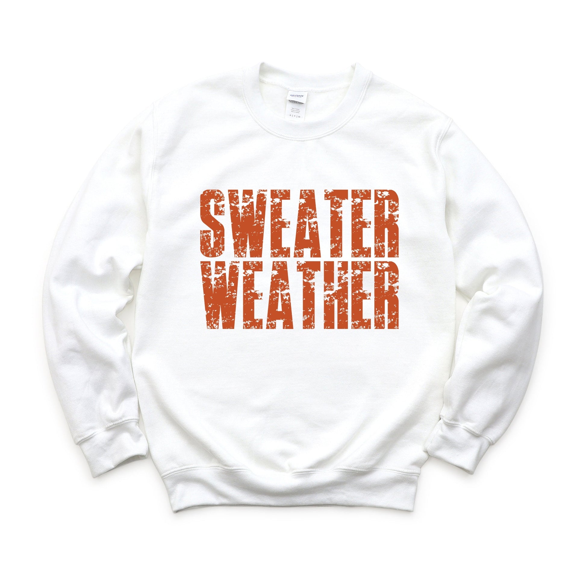 Sweater Weather Block Distressed - Women's Graphic Sweatshirt