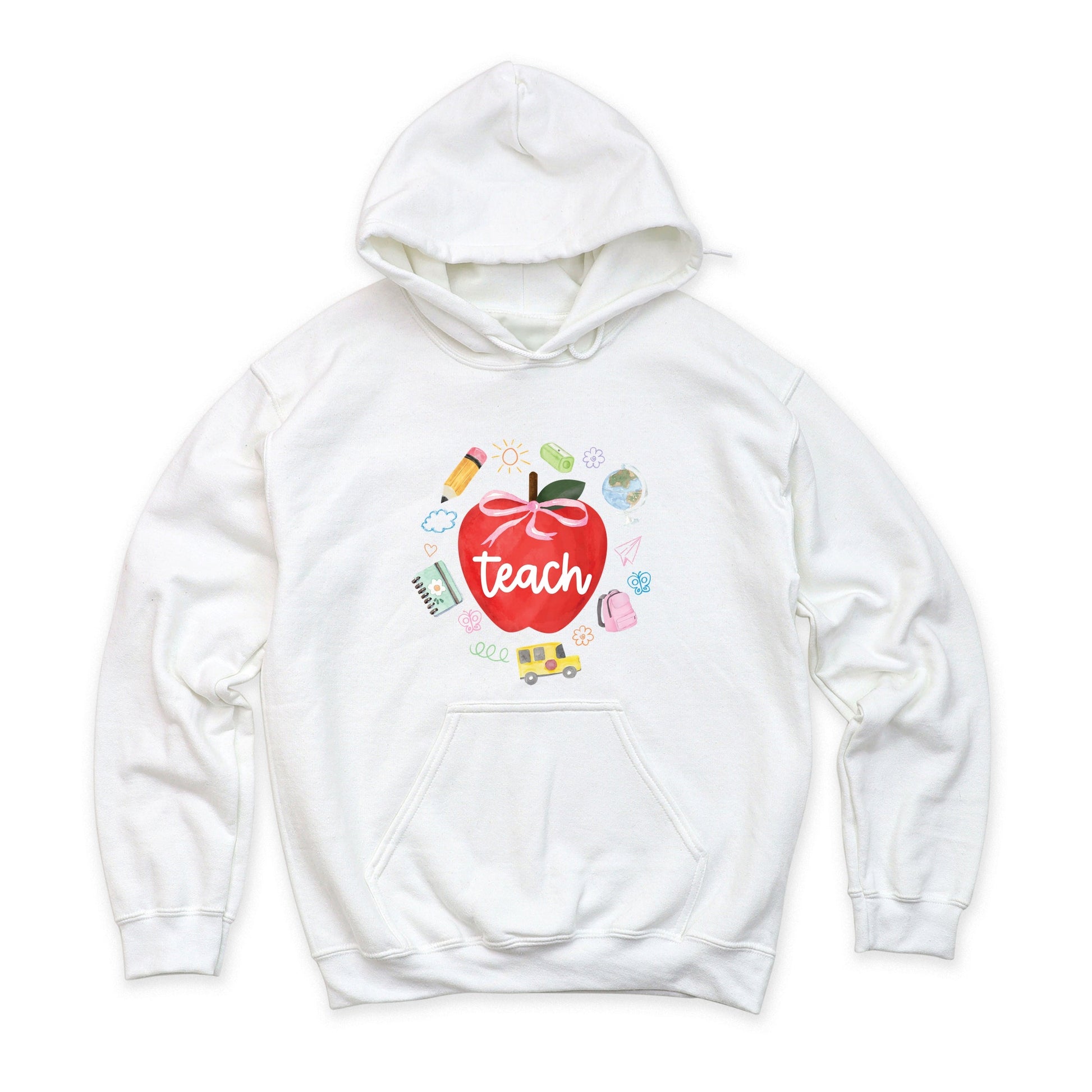 Teach Apple Watercolor - Hoodie